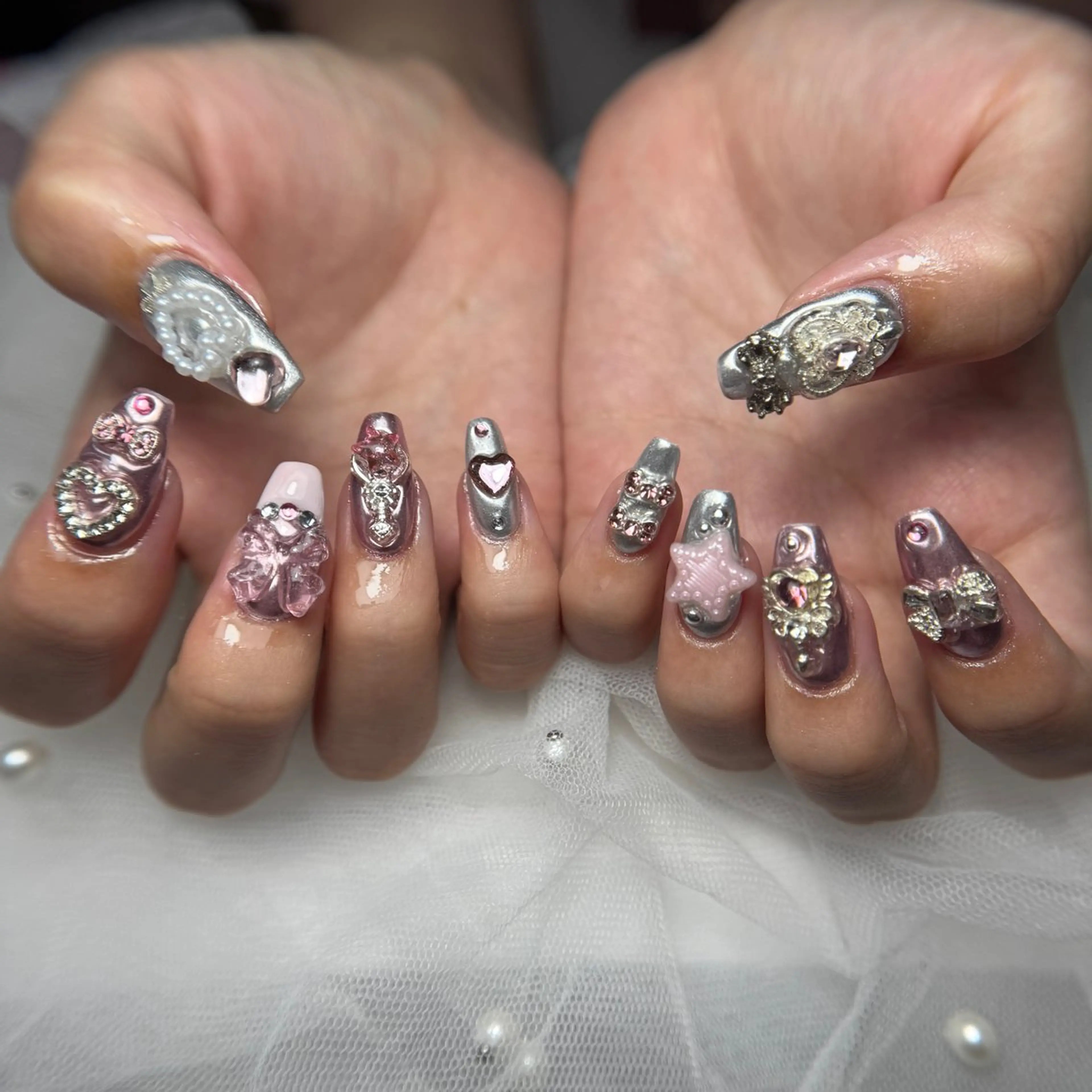 ネイル 長さ出し ジェルネイル 持ち込み オフィスネイル ワンカラーネイル ハンドネイル Michi_Nails_Salon所属・Michi Nail Staffのネイルデザイン