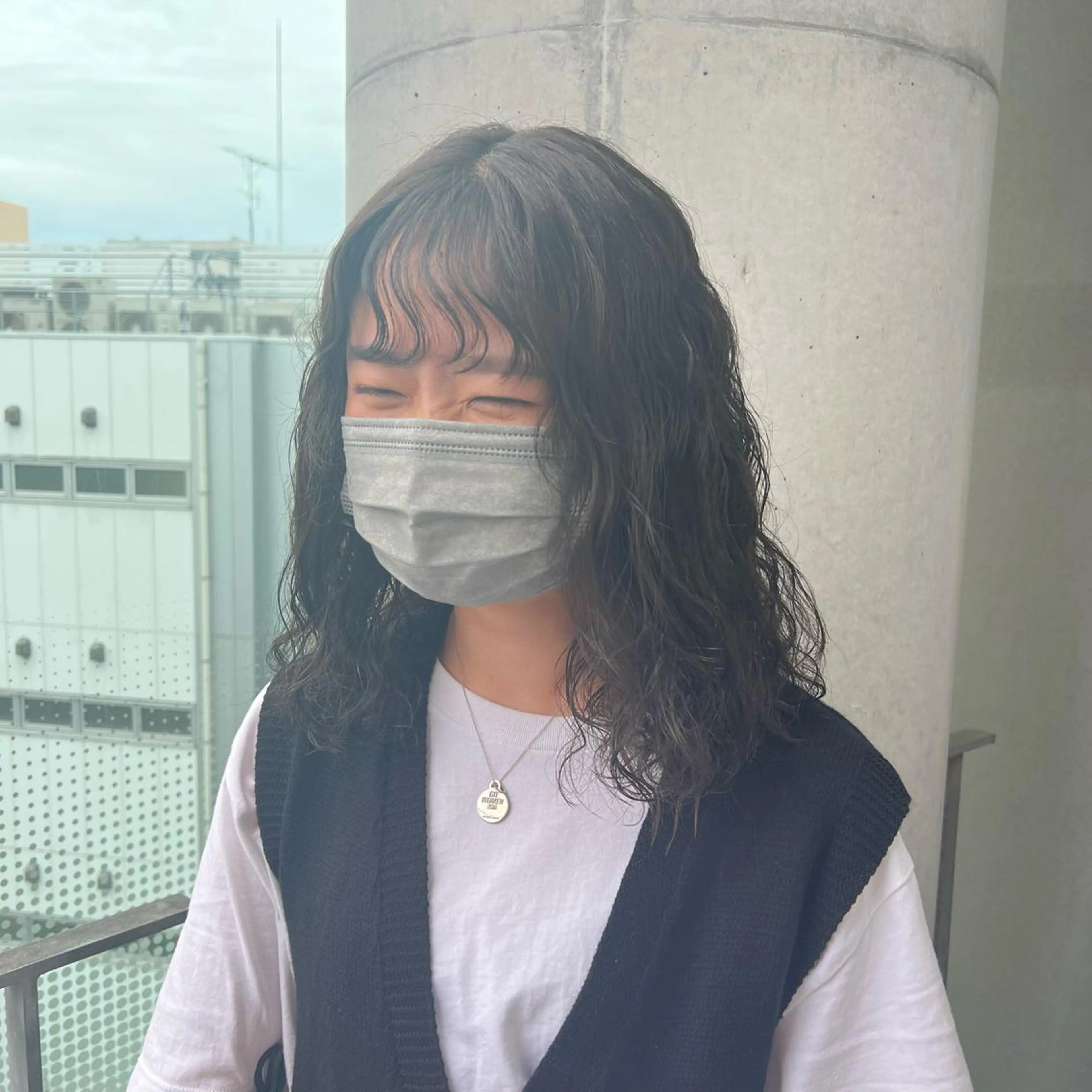 セミロング パーマ セミロングパーマ SALOWIN川崎WEST店所属・🌷川崎/アレンジ/ 暖色ボブ/コトネ🌷のヘアスタイル