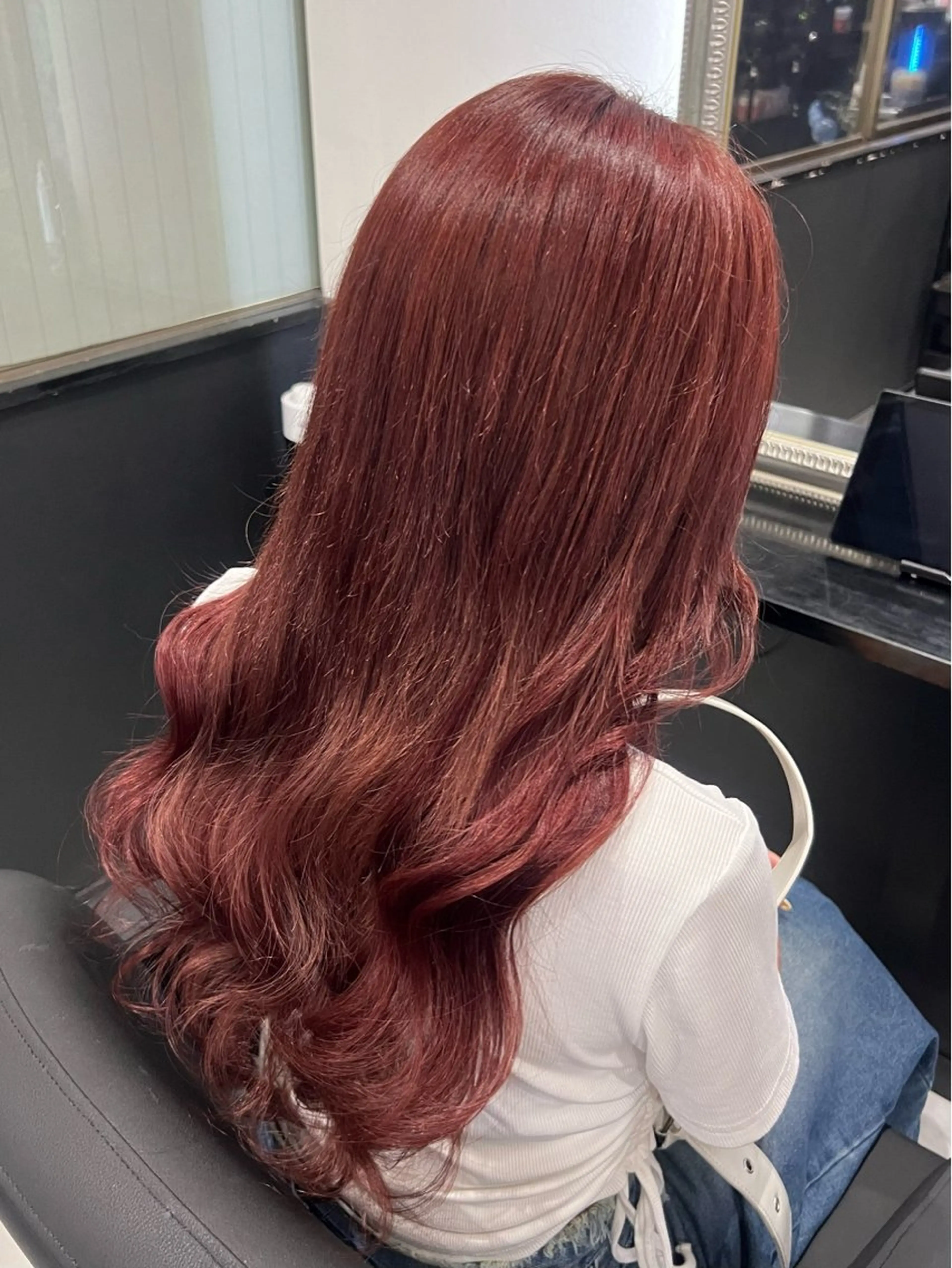 ロング カラー プルエクステ エクステ ヘアカラー トリートメント エクステ YUDU🍊 germe/ジェルムのヘアスタイル