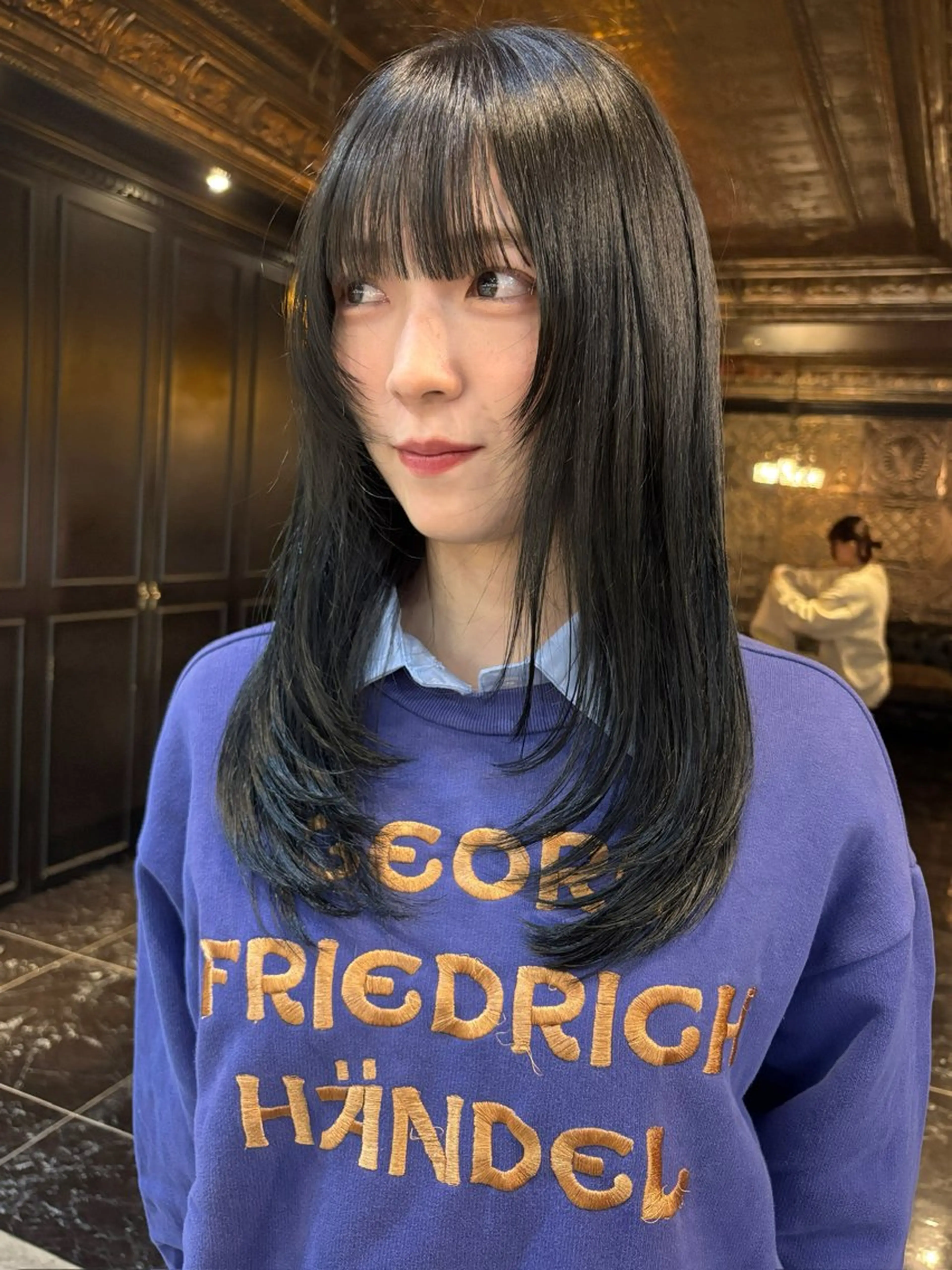 ミディアム カラー カット ヘアカラー トリートメント 【当日OK◉】レ イヤー/透明感カラーのヘアスタイル