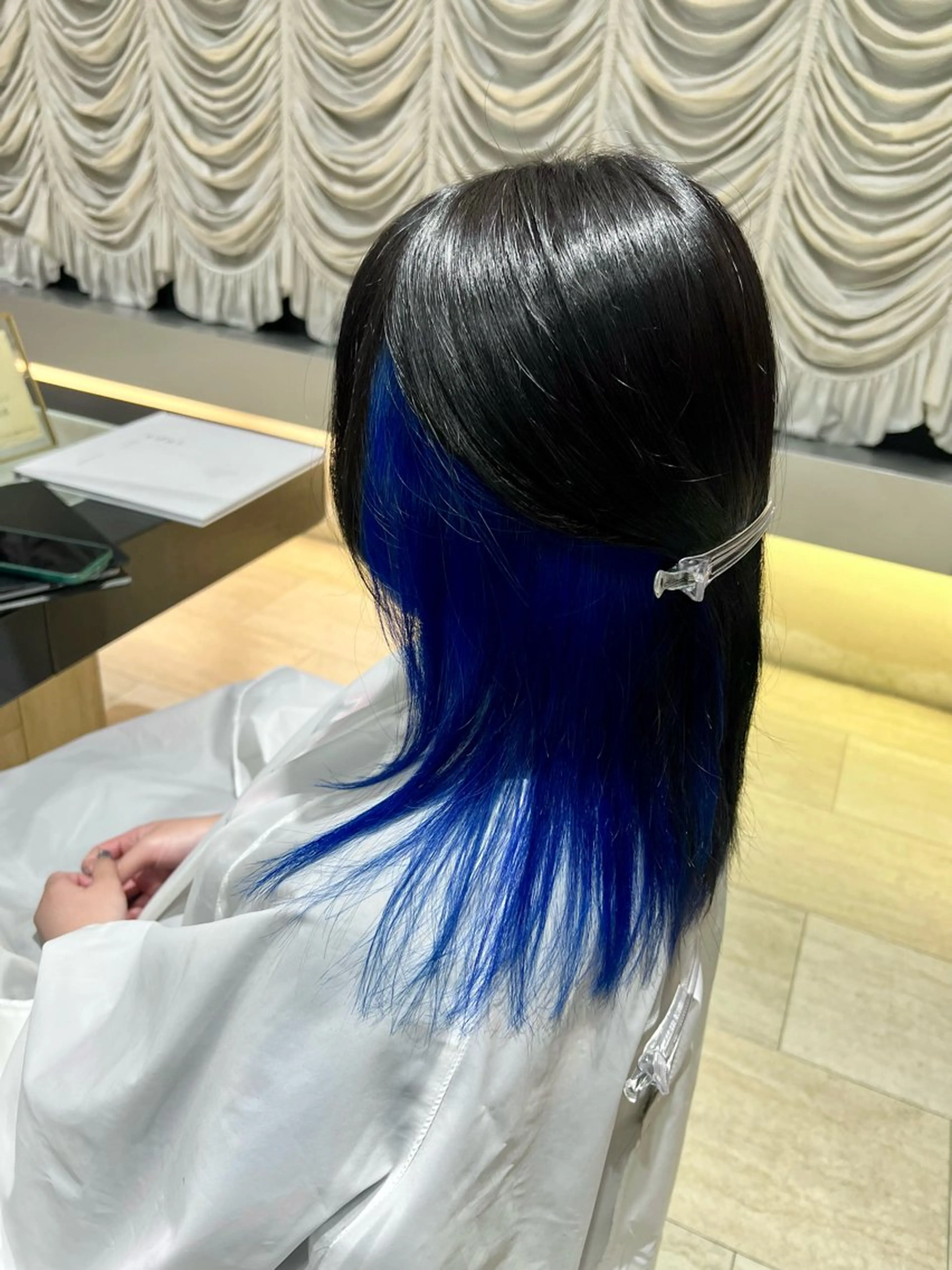 セミロング カラー 時﨑 実子/透明感カラーのヘアスタイル