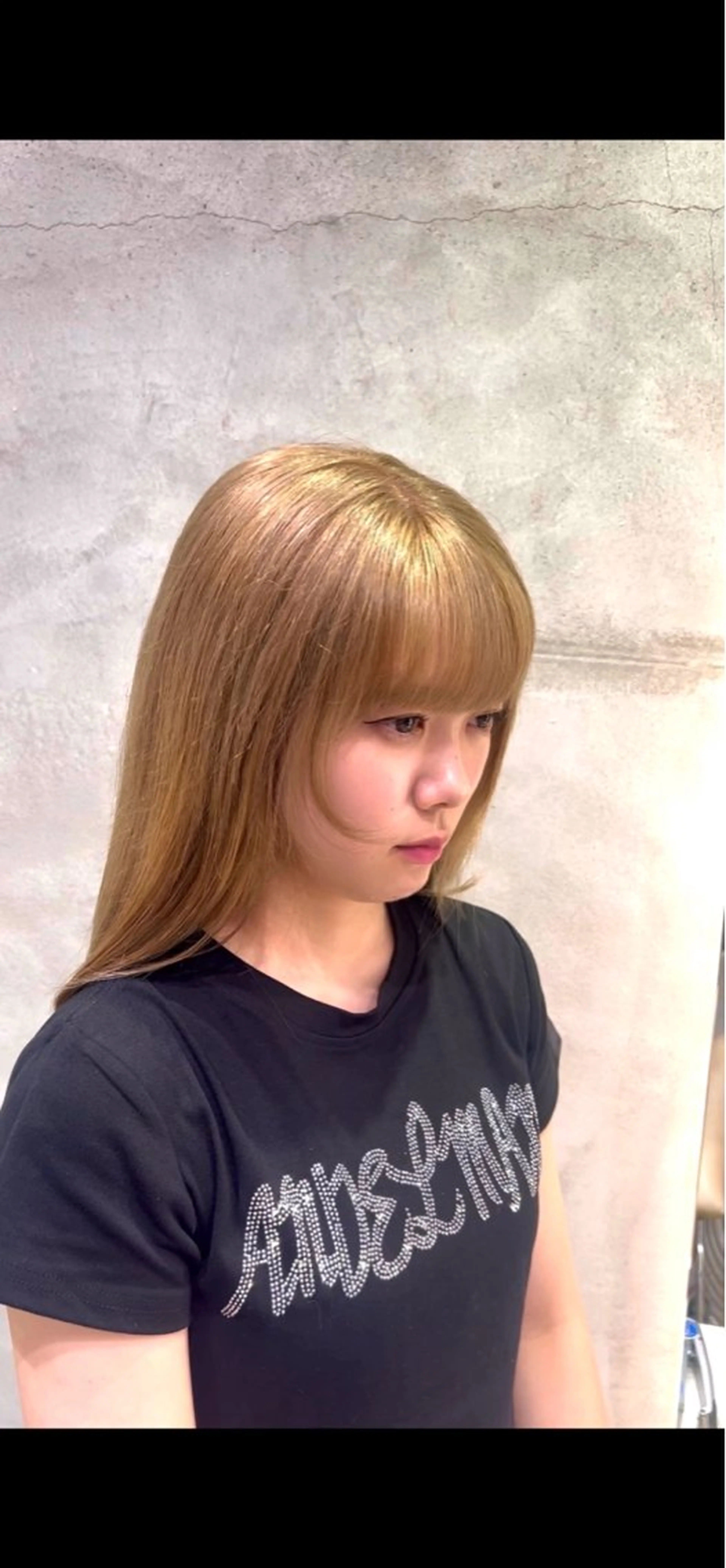 ミディアム カラー ベージュカラー ヘアカラー 宮嶋 蓮のヘアスタイル
