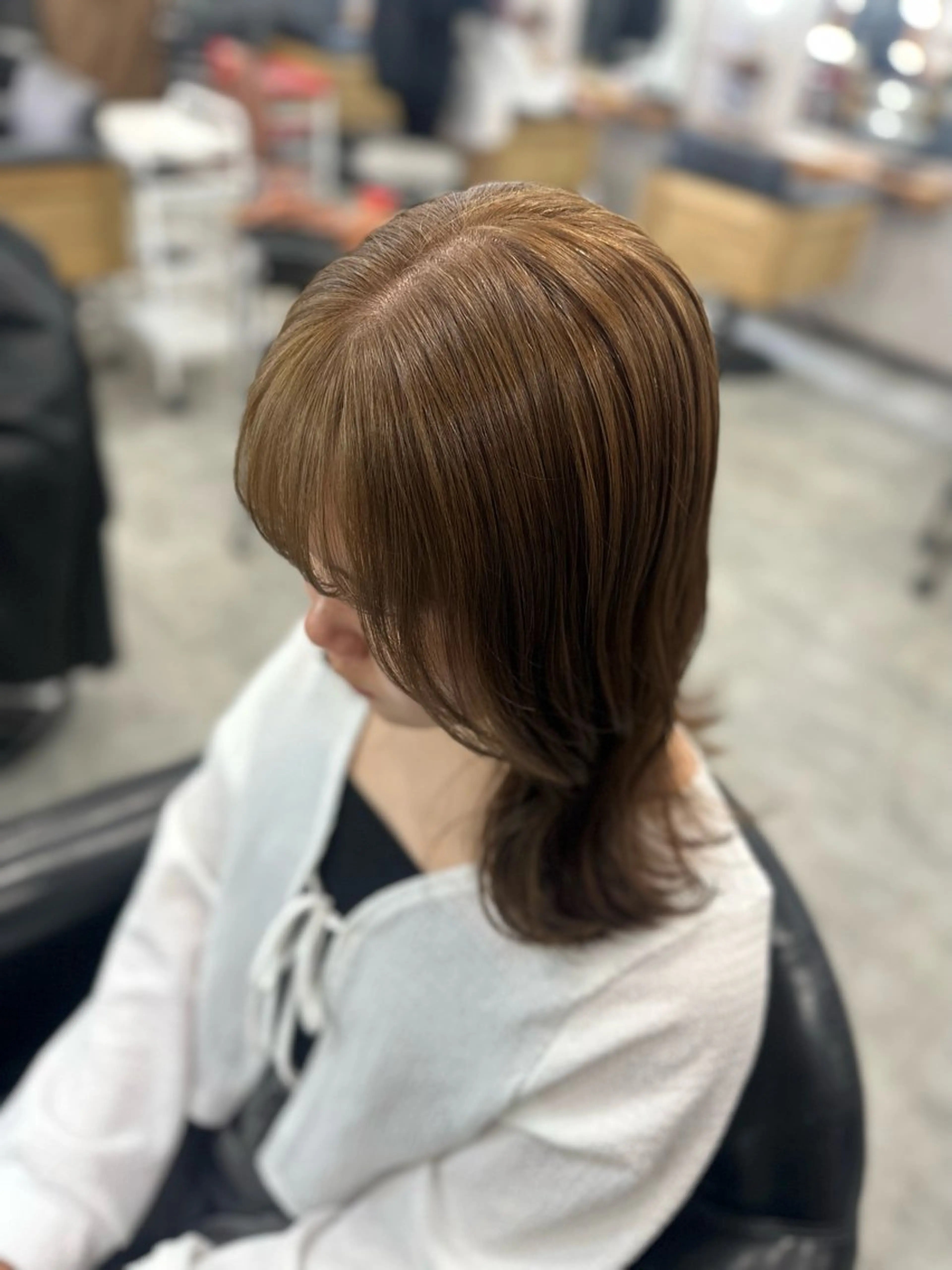 ミディアム ヘアカラー トリートメント MOURI CHISATOのヘアスタイル