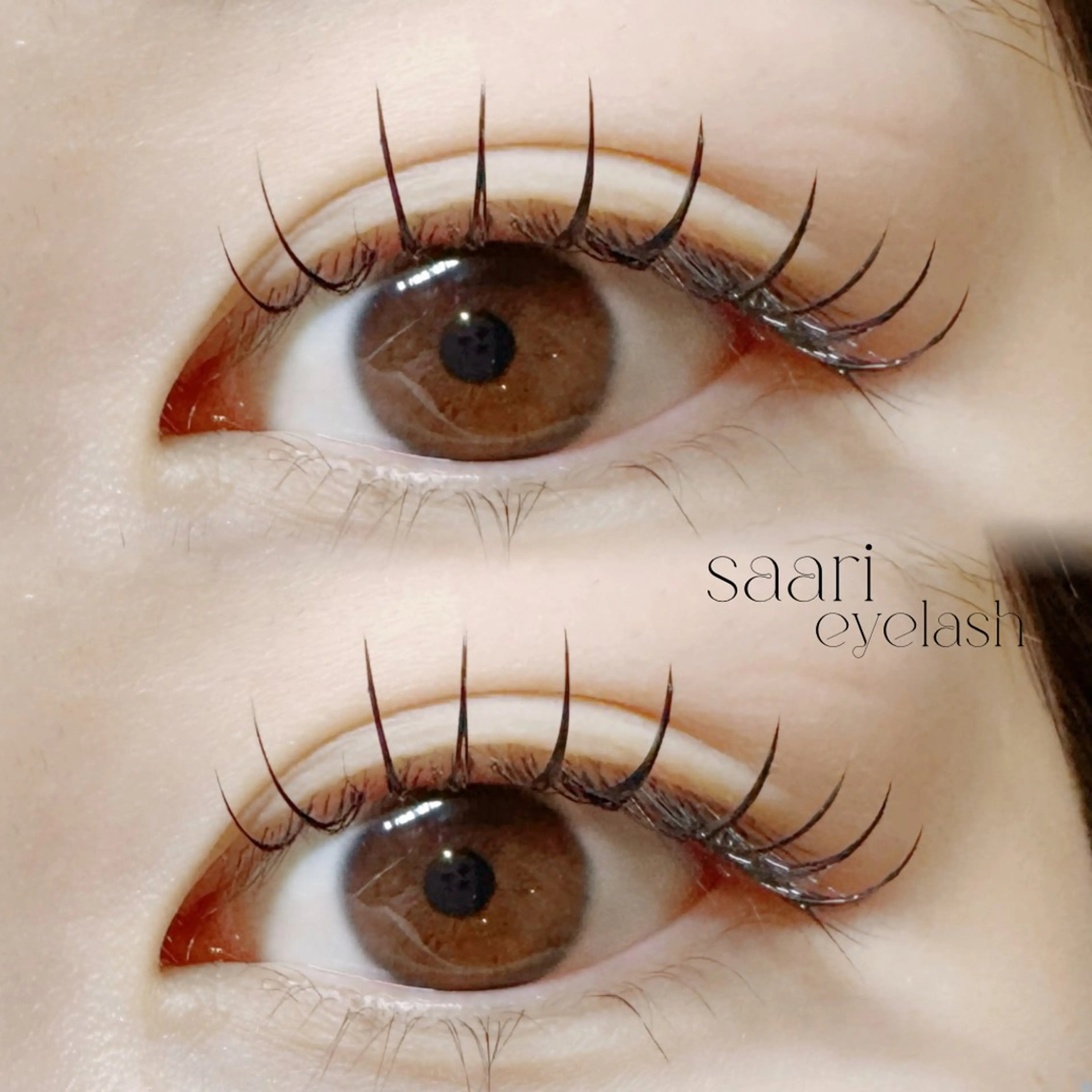 マツエク・マツパ saari eye lash staffのマツエク・マツパデザイン