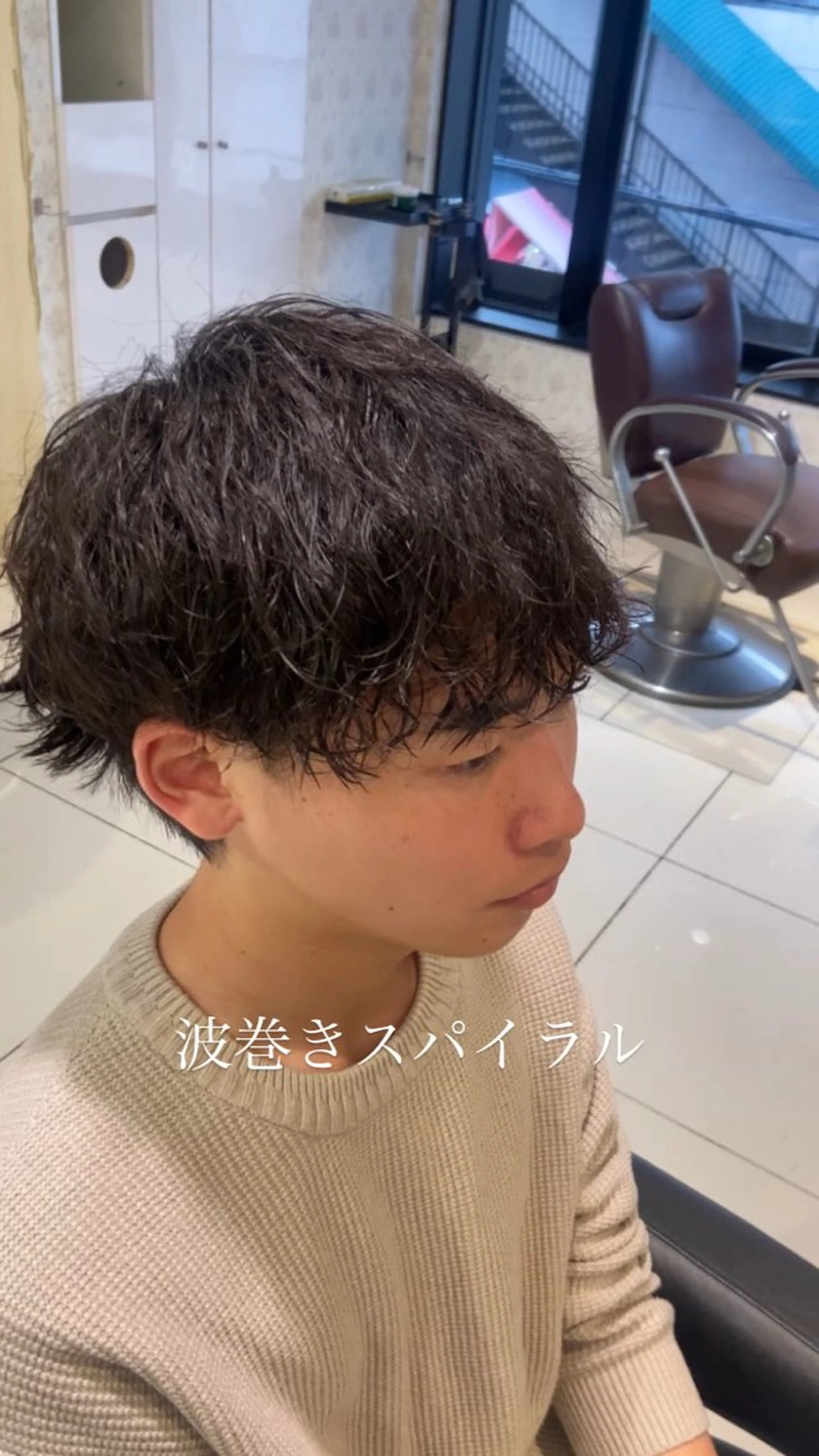 パーマ メンズ 藤沢/波巻きパーマ/ ツイストスパイラルのヘアスタイル