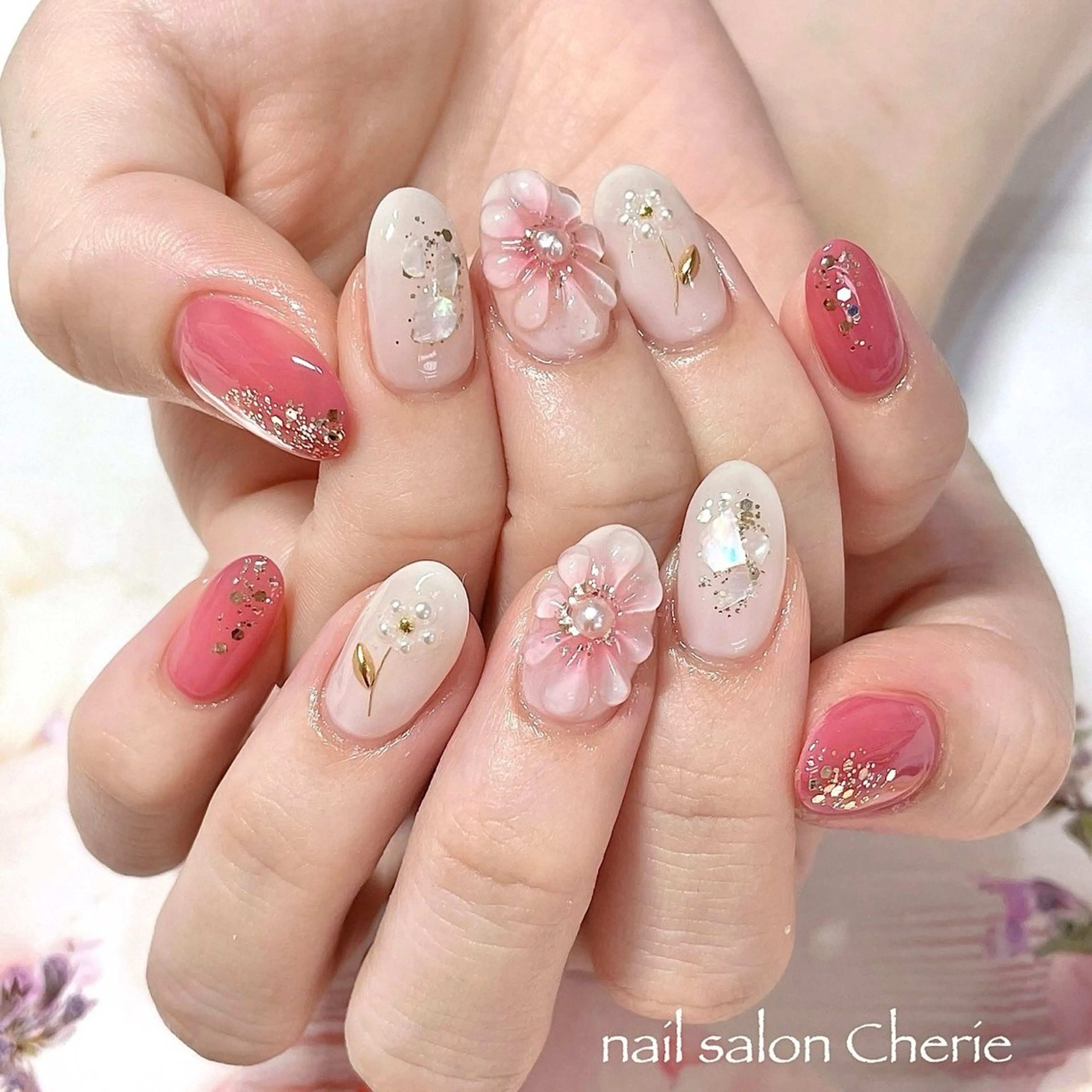 ネイル ハンドネイル nail salon Cherie ネイルサロン シェリー所属・nail salon Cherieのネイルデザイン