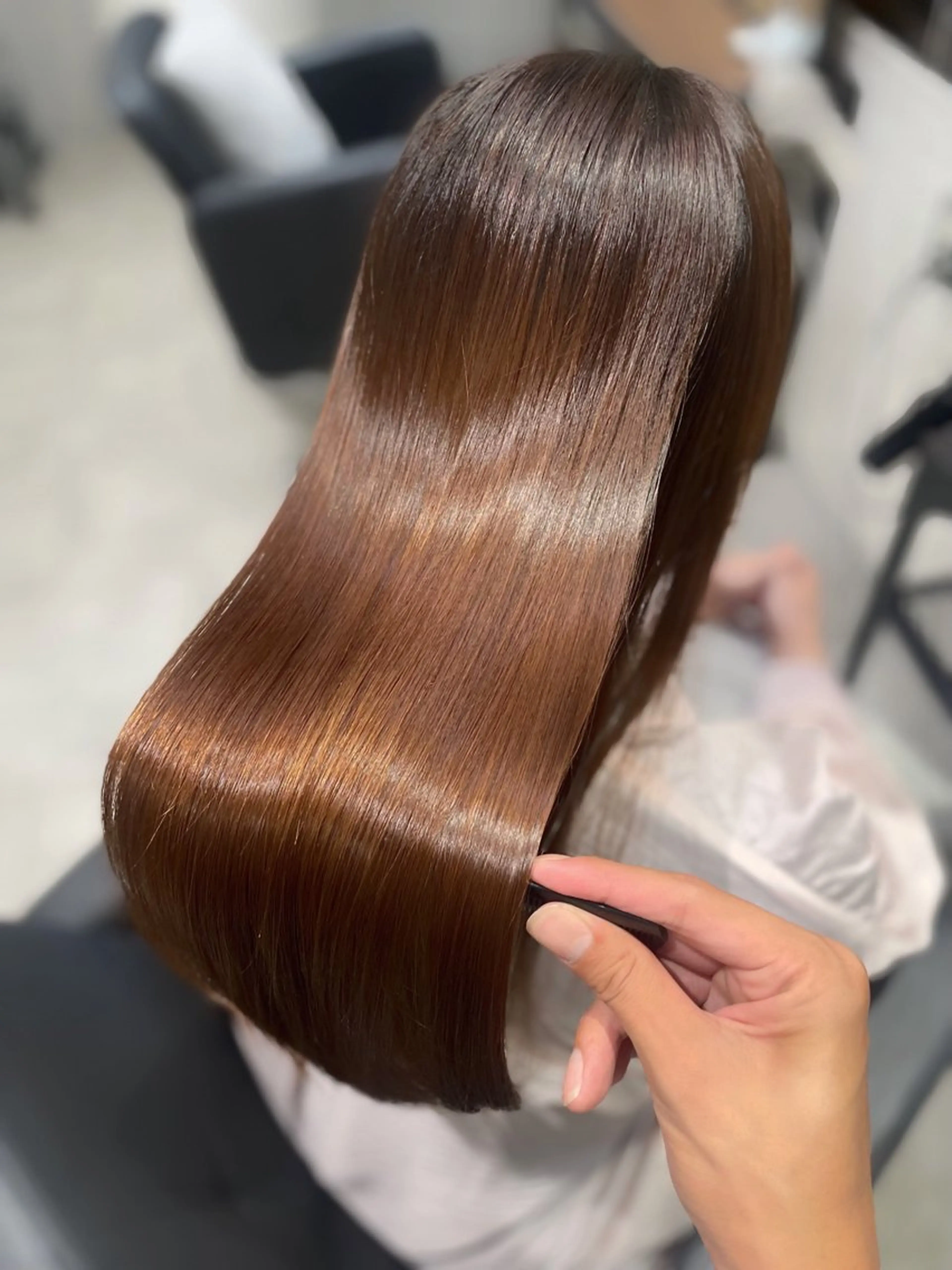 ロング カット 縮毛矯正 トリートメント 杉野/髪質改善 Zina博多店長のヘアスタイル