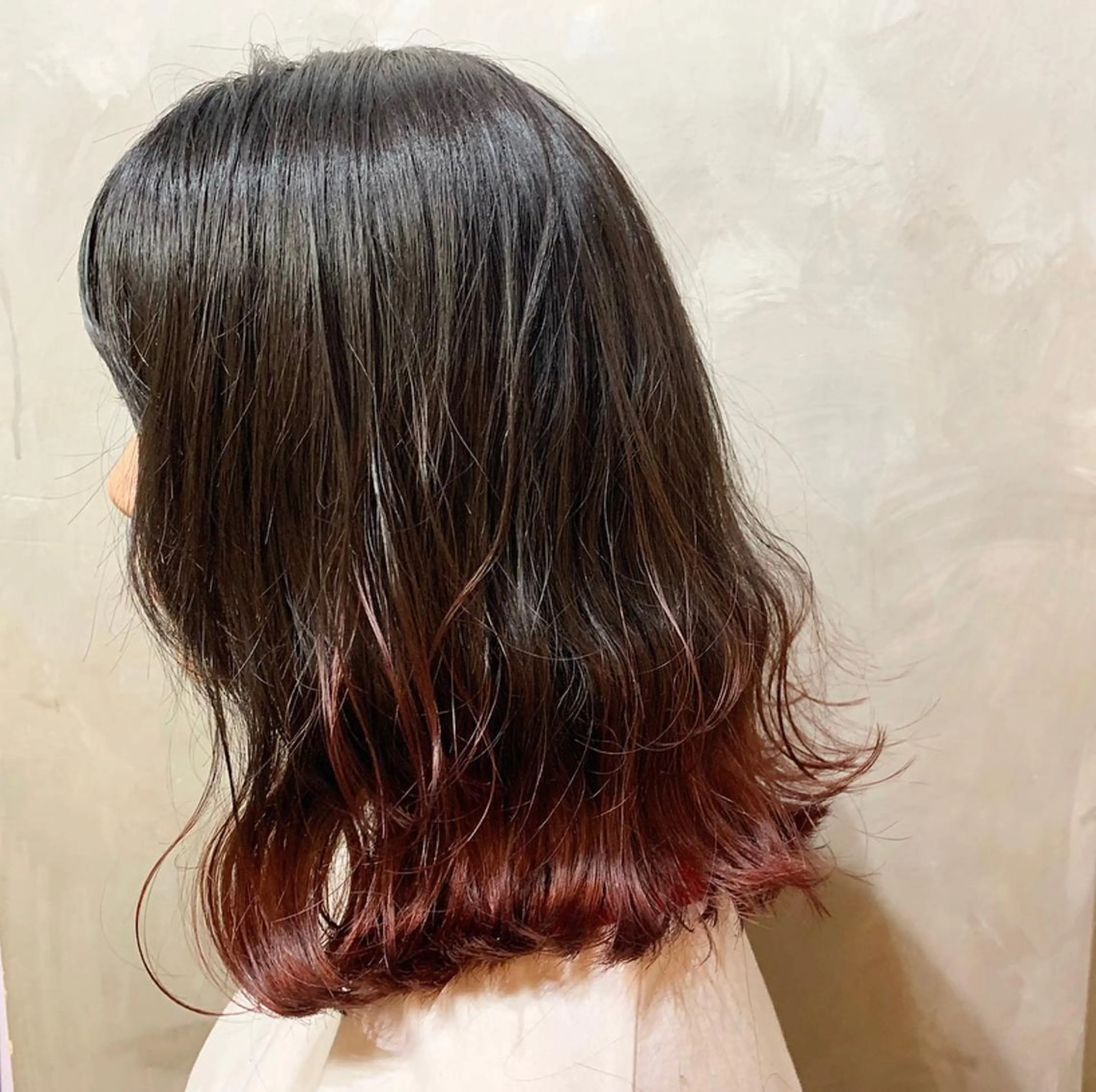 ミディアム カラー レッドカラー friity所属・🕊️ HONOKAのヘアスタイル