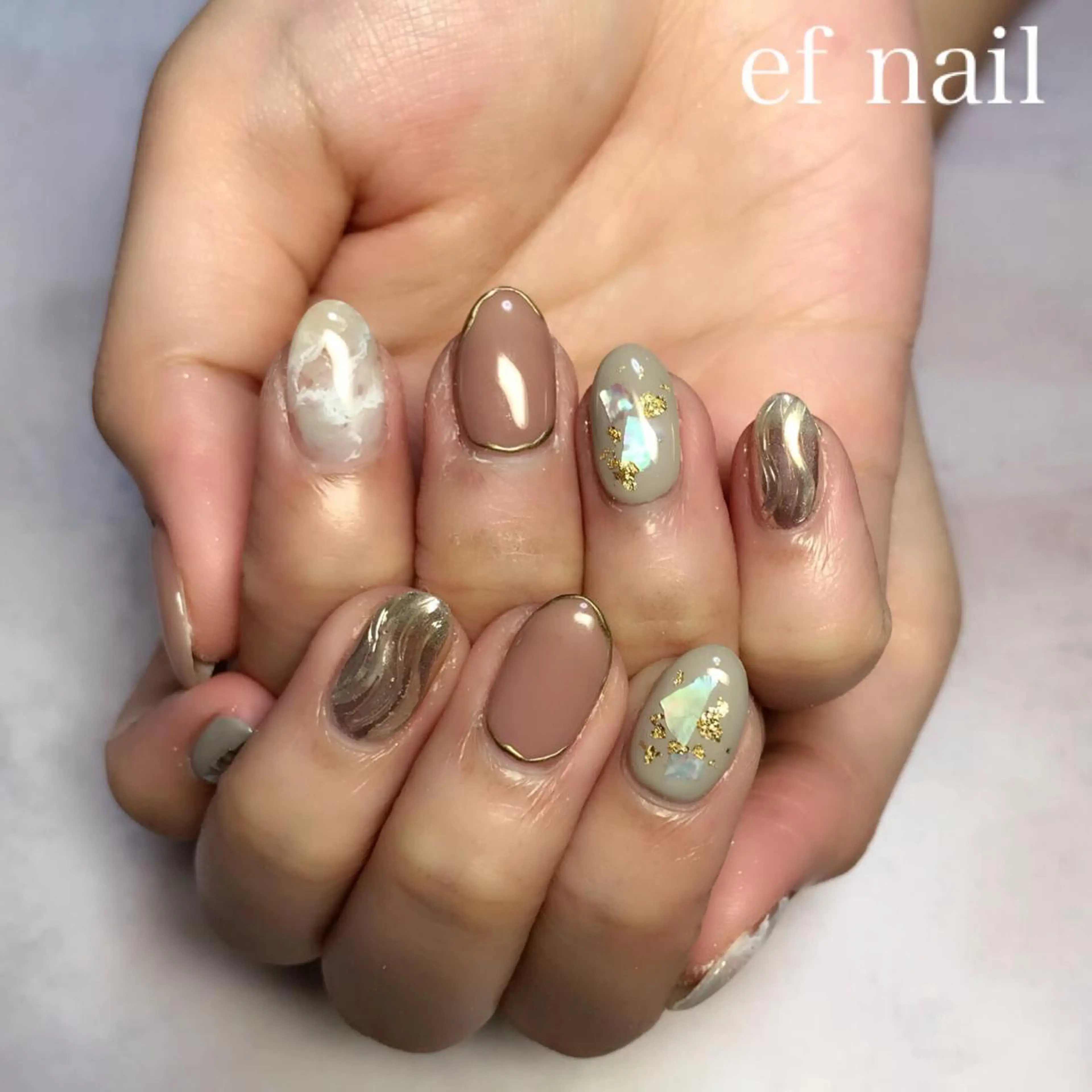 ネイル ハンドネイル ef nailのネイルデザイン