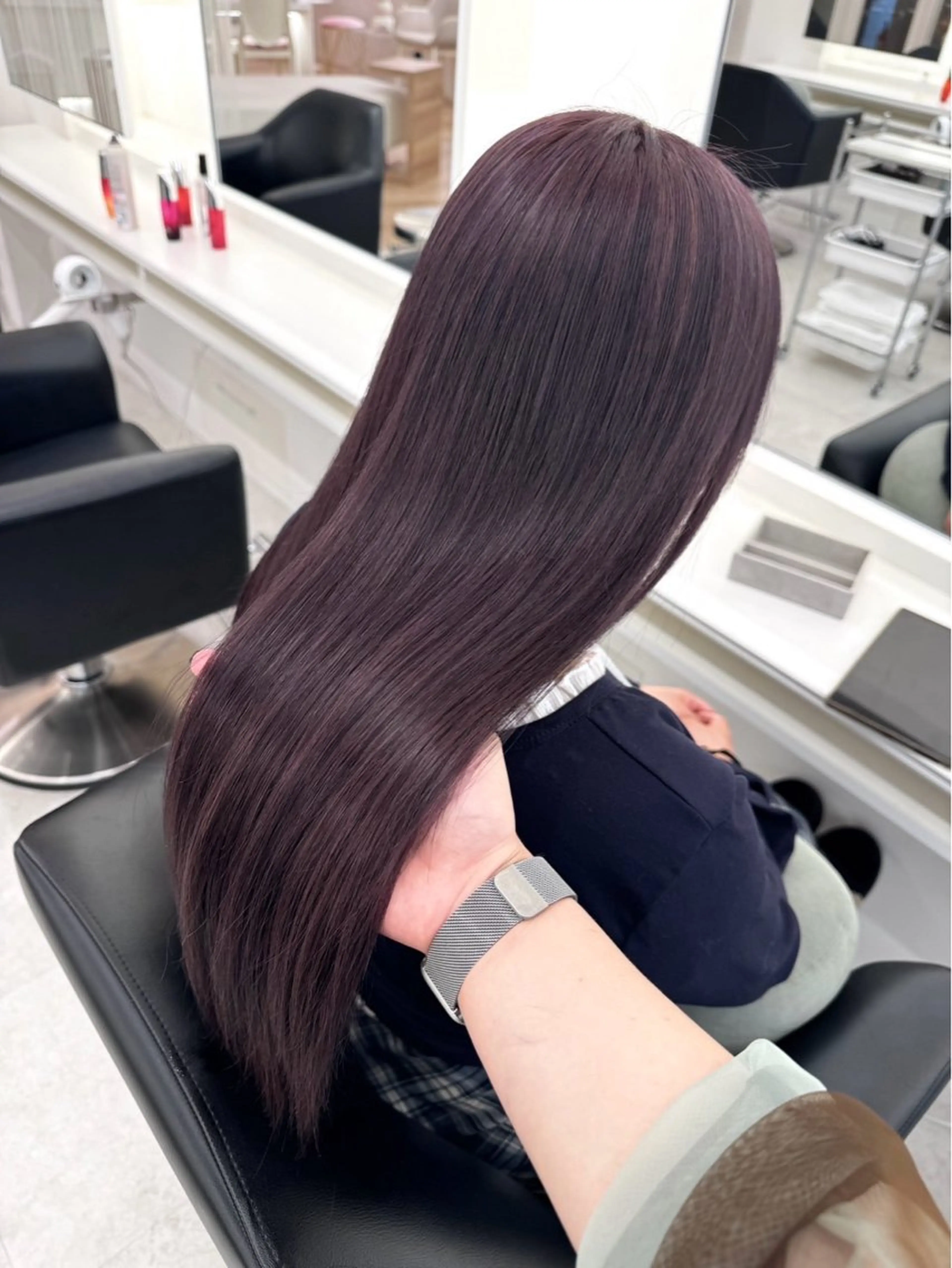 ロング カラー ヘアカラー ParveMix🍀 藤原愛未のヘアスタイル