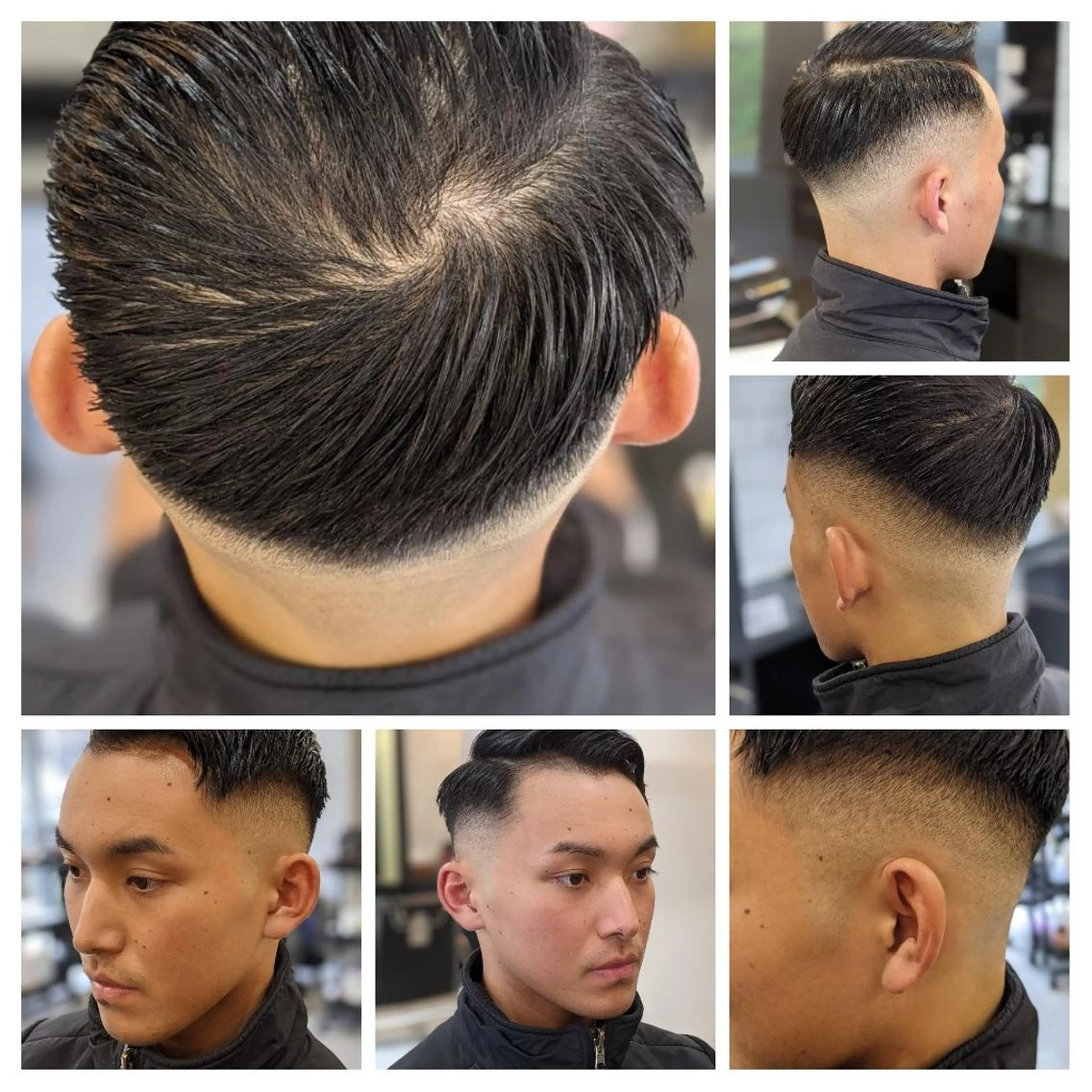 ショート メンズ フェードカット スキンフェード カット ヘアセット FRANK'SBARBER所属・💈山本  卓士💈のヘアスタイル