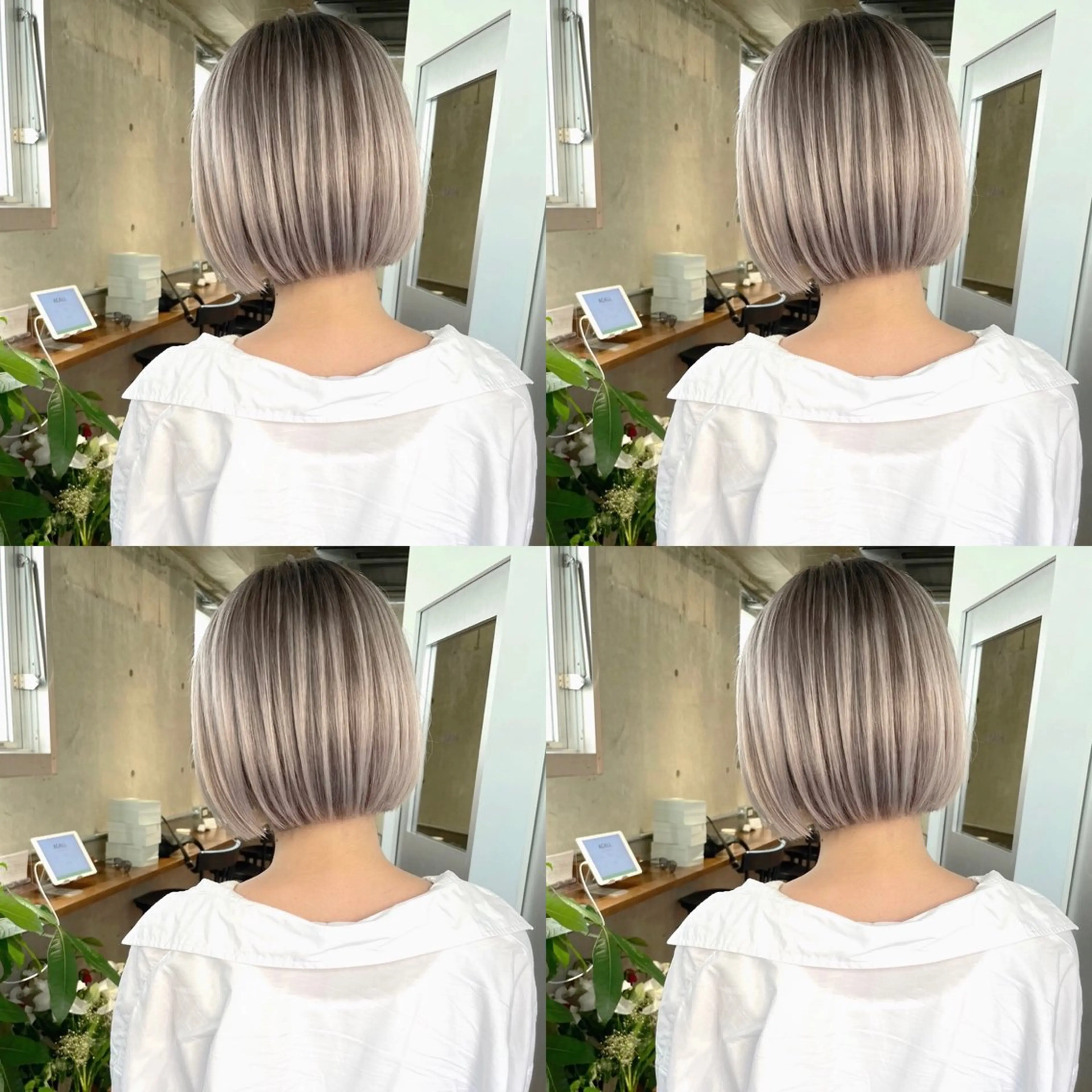 セミロング カラー バレイヤージュ ベージュカラー ブリーチ ケアブリーチ ダブルカラー ご予約 宜しくお願いします！のヘアスタイル