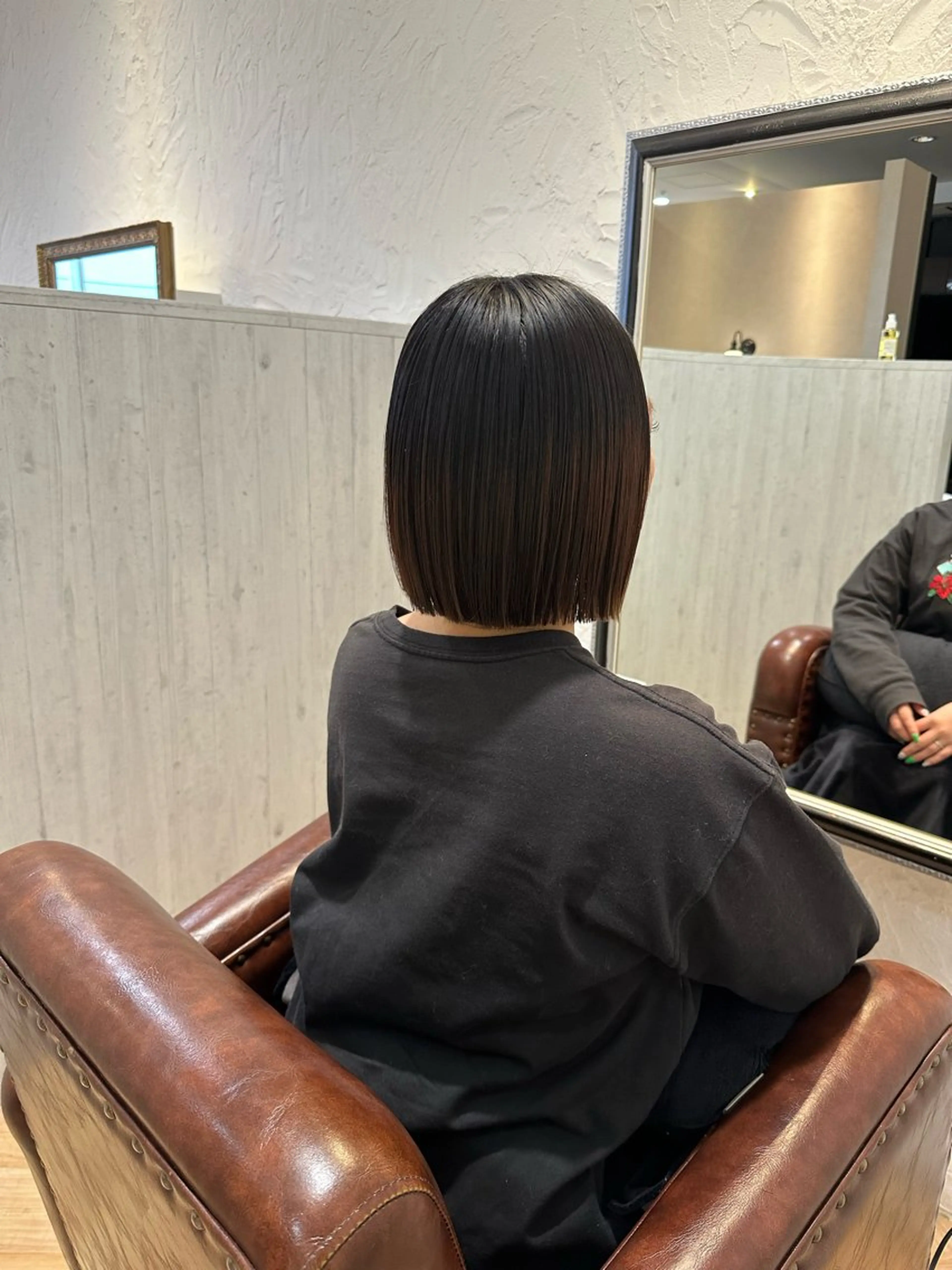 ミディアム 切りっぱなしボブ ボブ airi カットモデル募集✂︎のヘアスタイル
