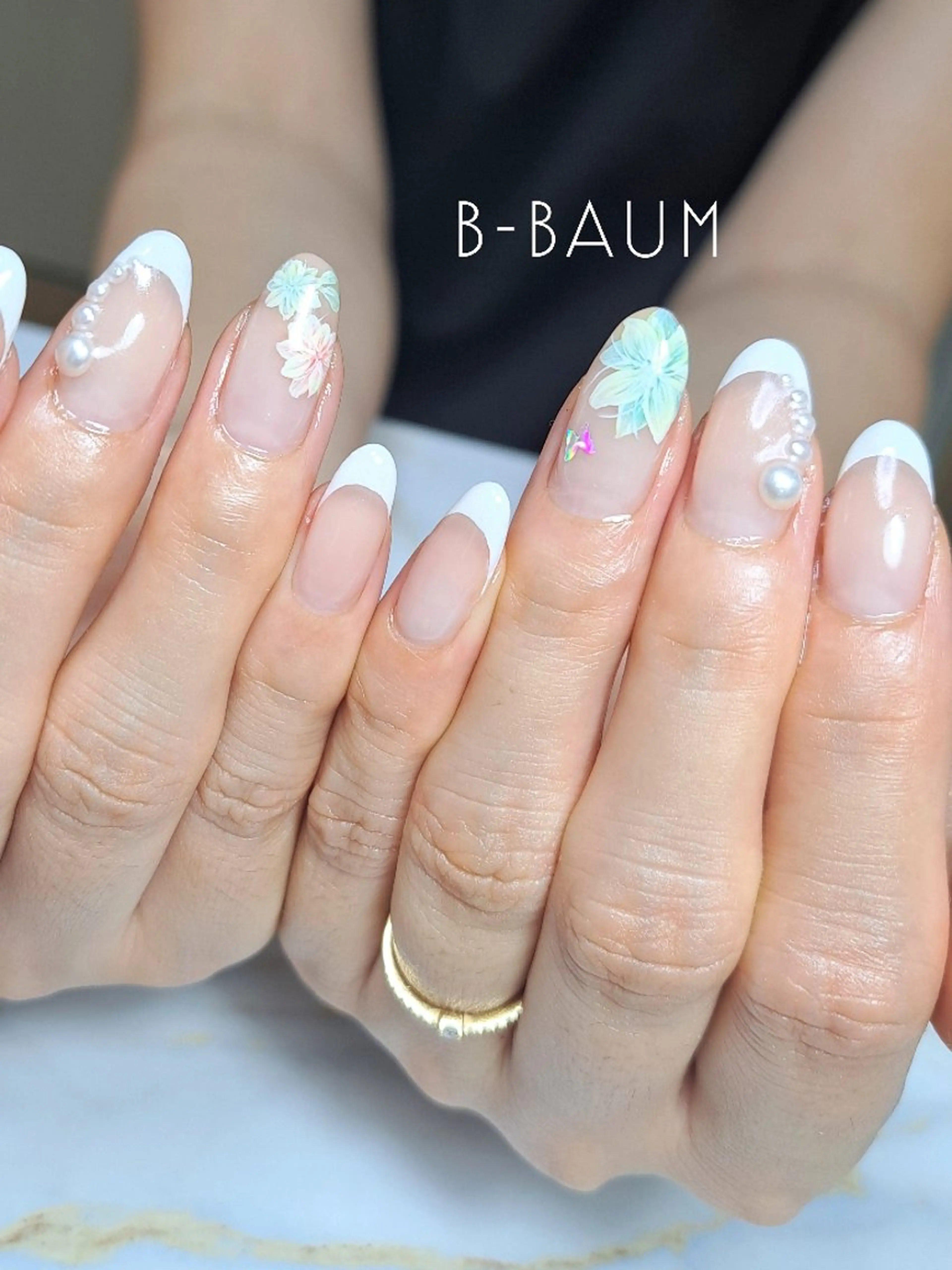 ネイル ブライダルネイル ハンドネイル B-BAUM  nailsalon のネイルデザイン
