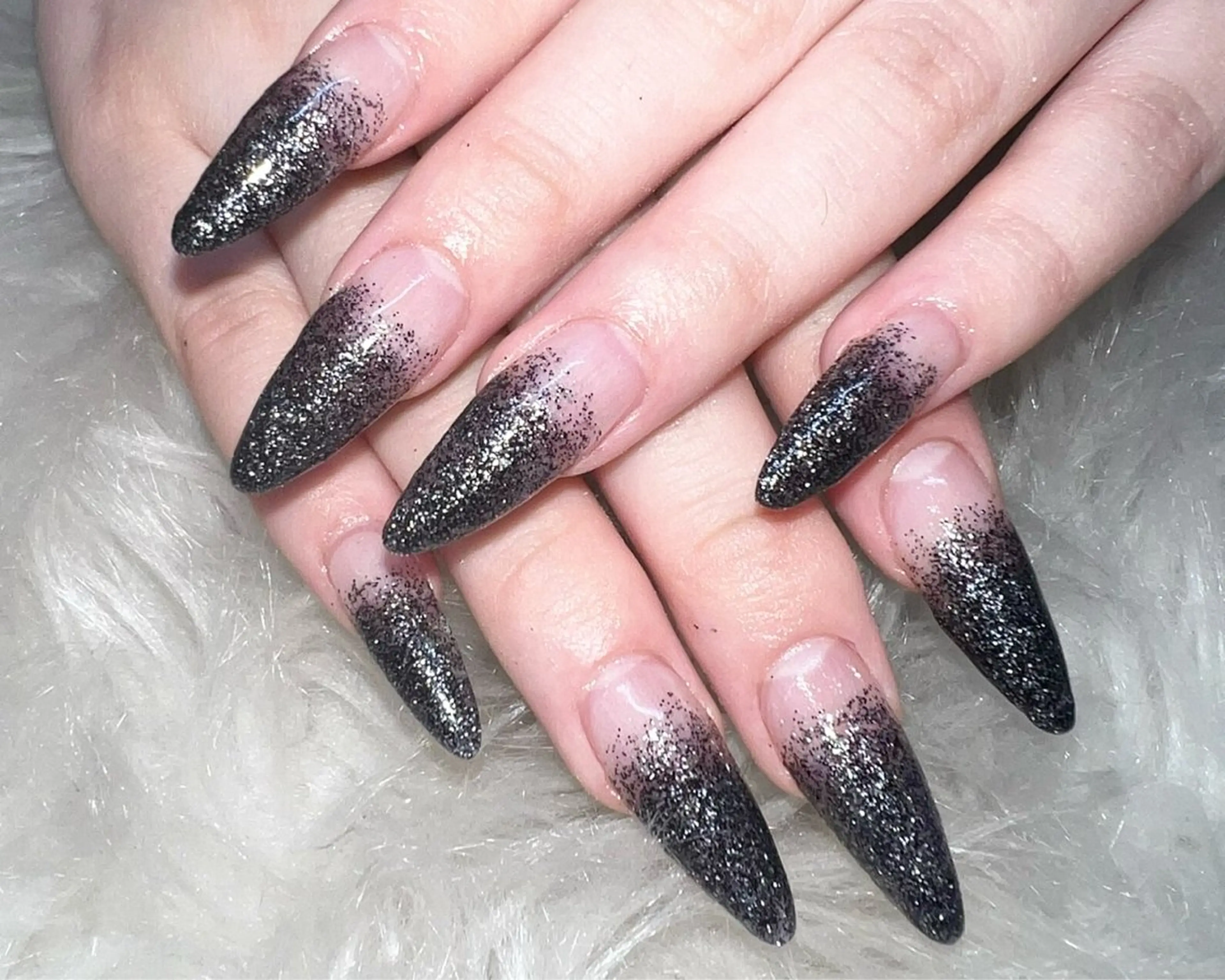 ネイル ラメ(グリッター) ラメグラデーション スカルプネイル NAILSGOGO shibuyaのネイルデザイン