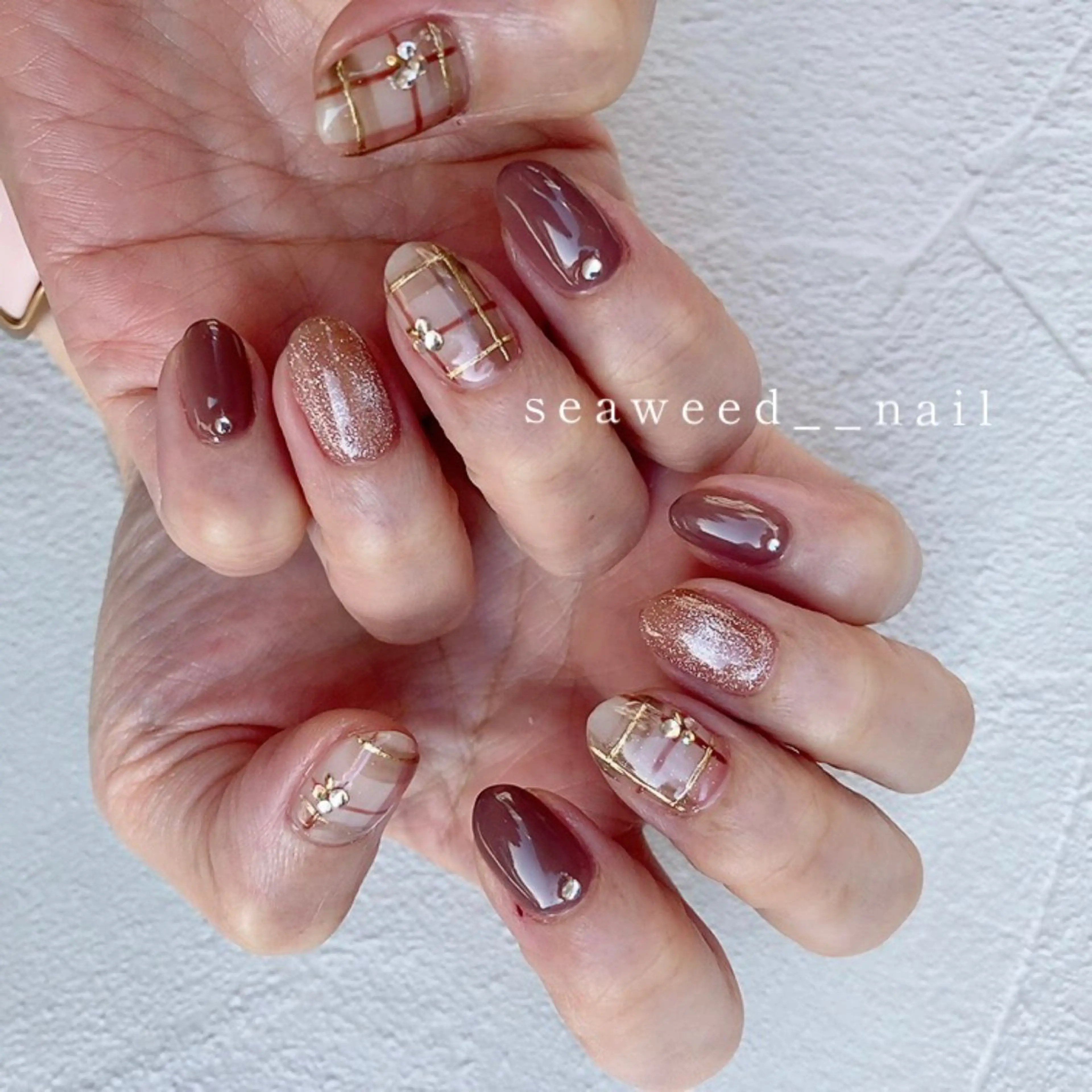 ネイル ハンドネイル seaweed nailのネイルデザイン