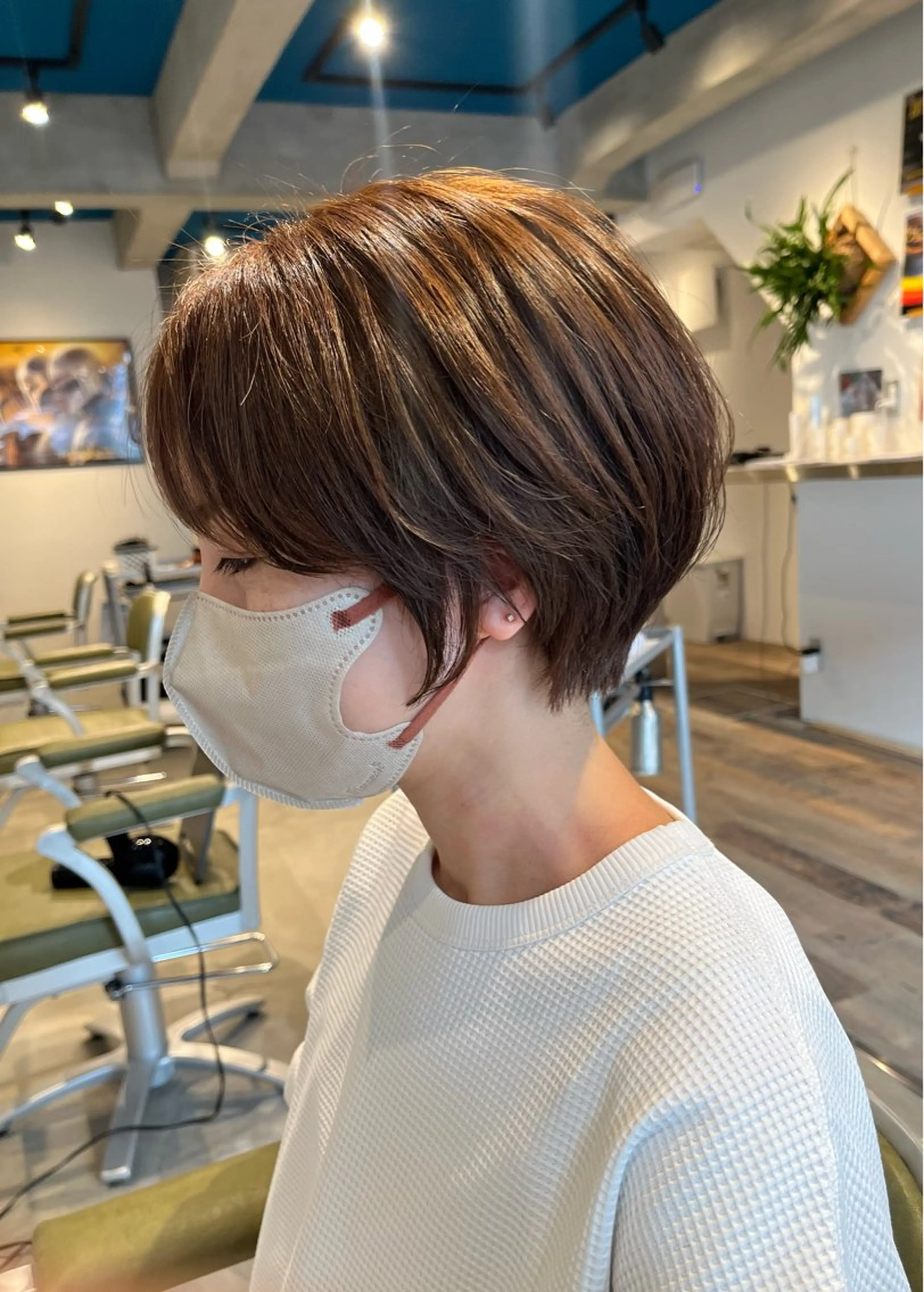 ショート ショートヘア カット ヘアカラー 瀬川 響音のヘアスタイル