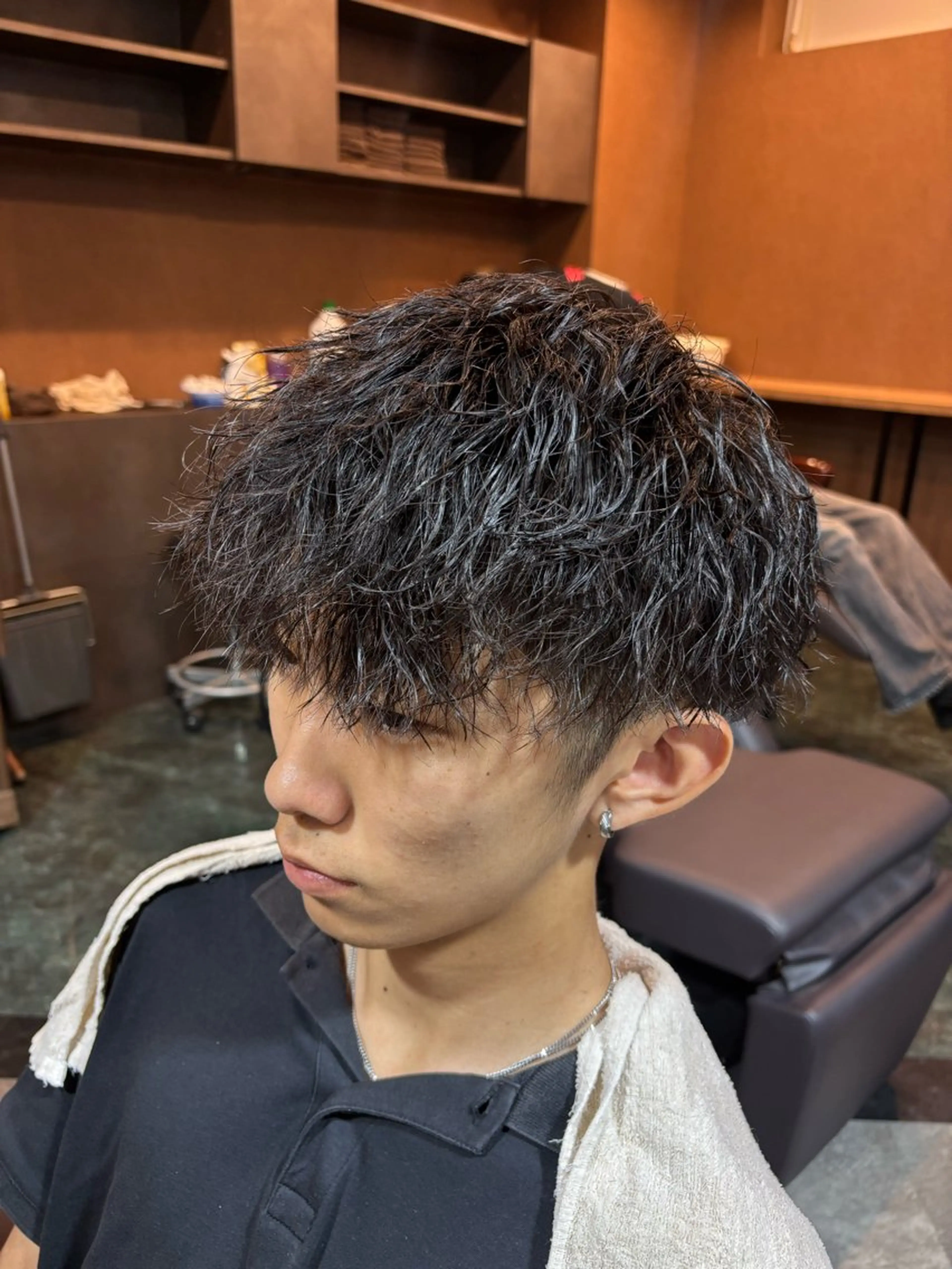 ショート パーマ カット パーマ growth天神所属・彌永 燈亜のヘアスタイル