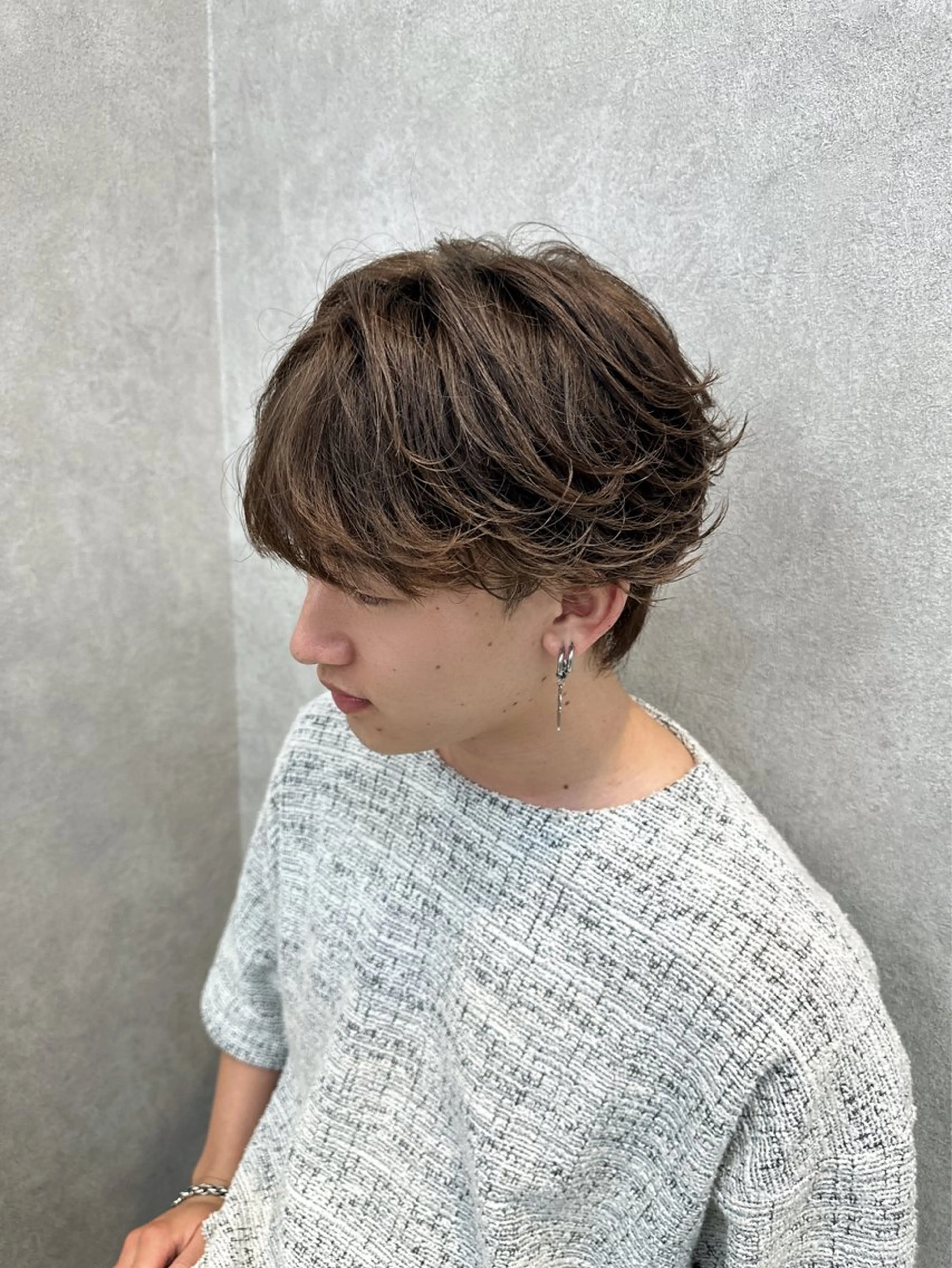 メンズカット＋カラーの写真