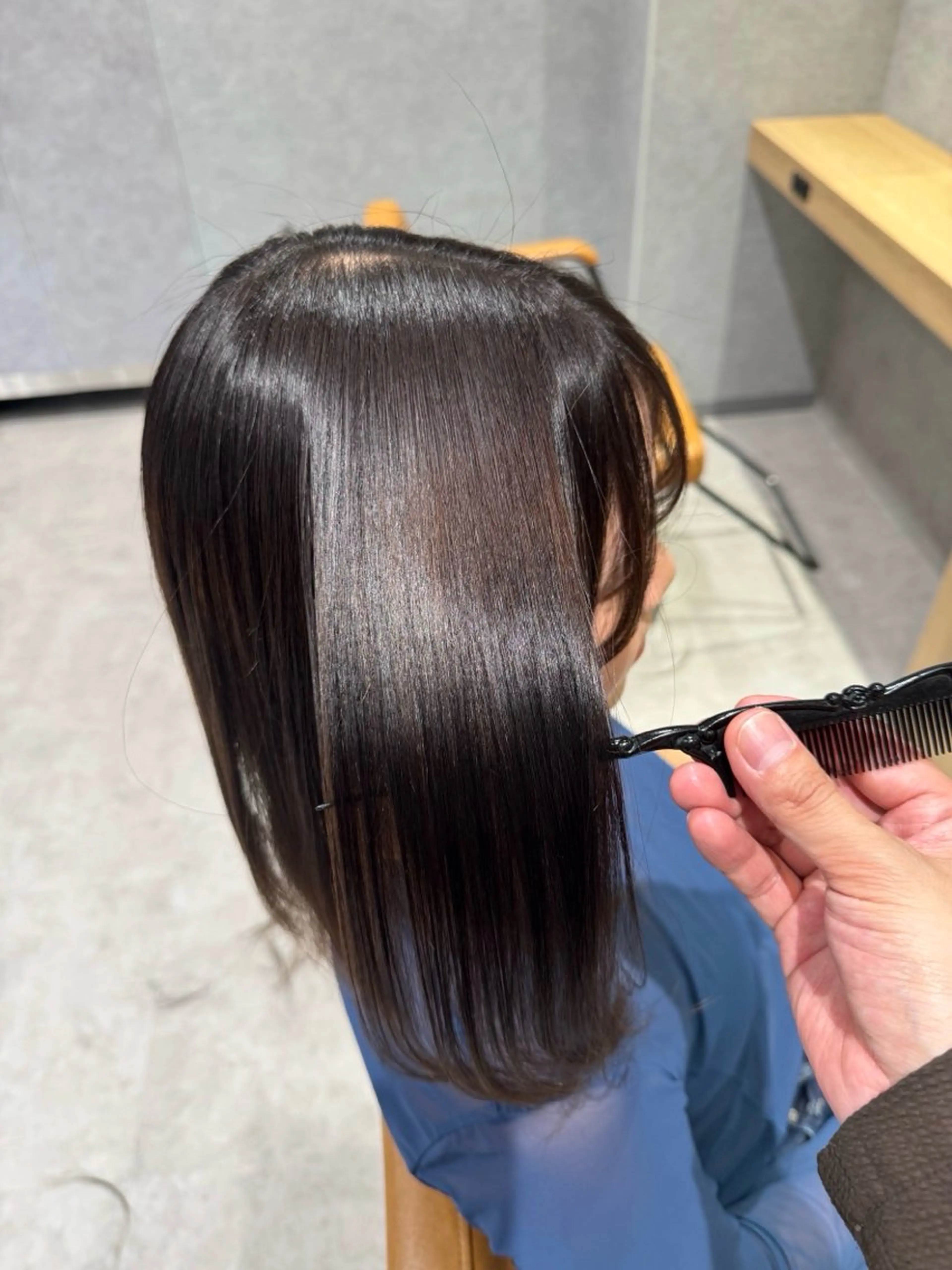 ミディアム カラー ヘアカラー トリートメント 須田 柚希のヘアスタイル