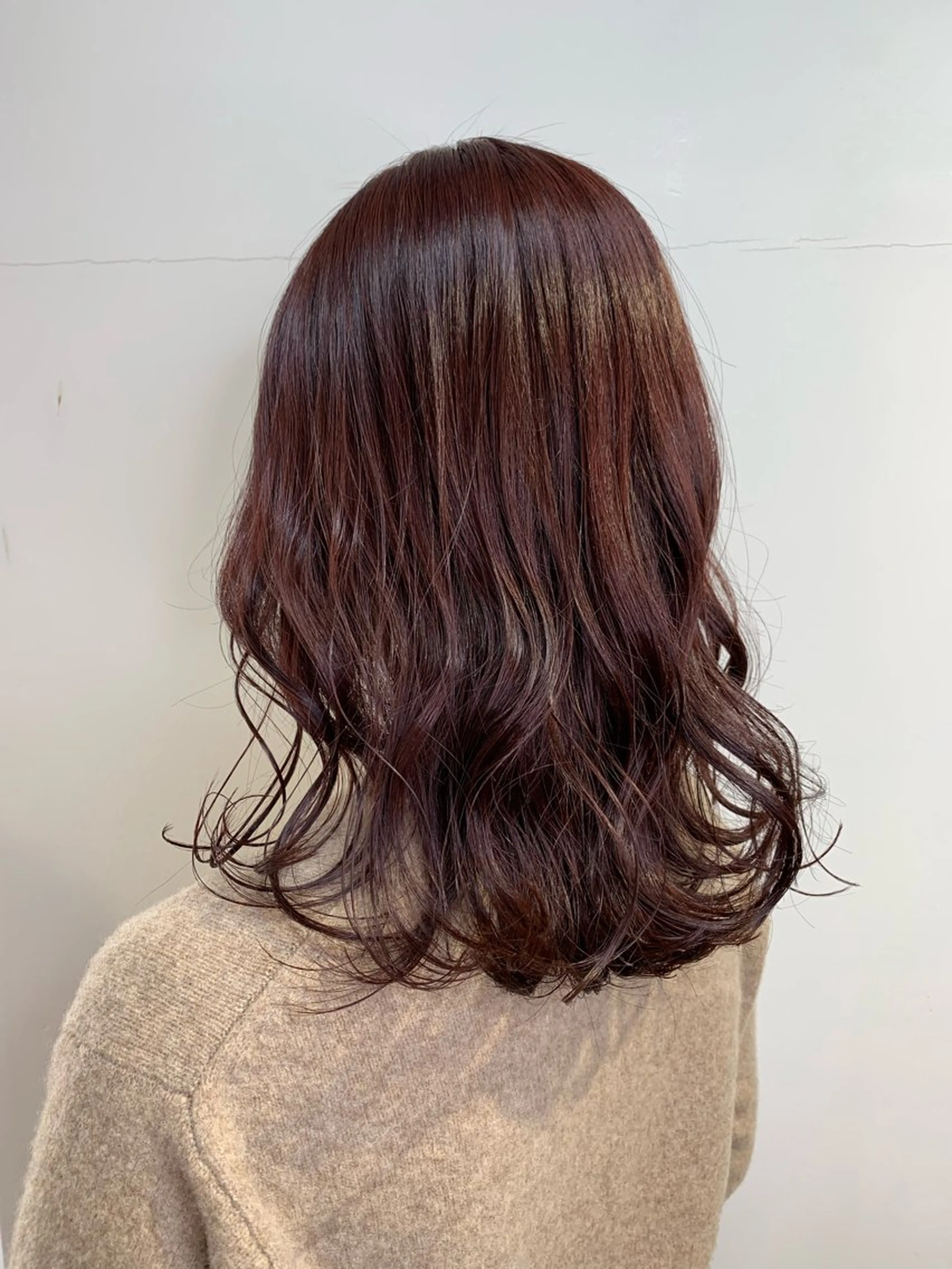 セミロング カット ヘアカラー トリートメント 髪質改善/艶髪カラー 関野文也のヘアスタイル