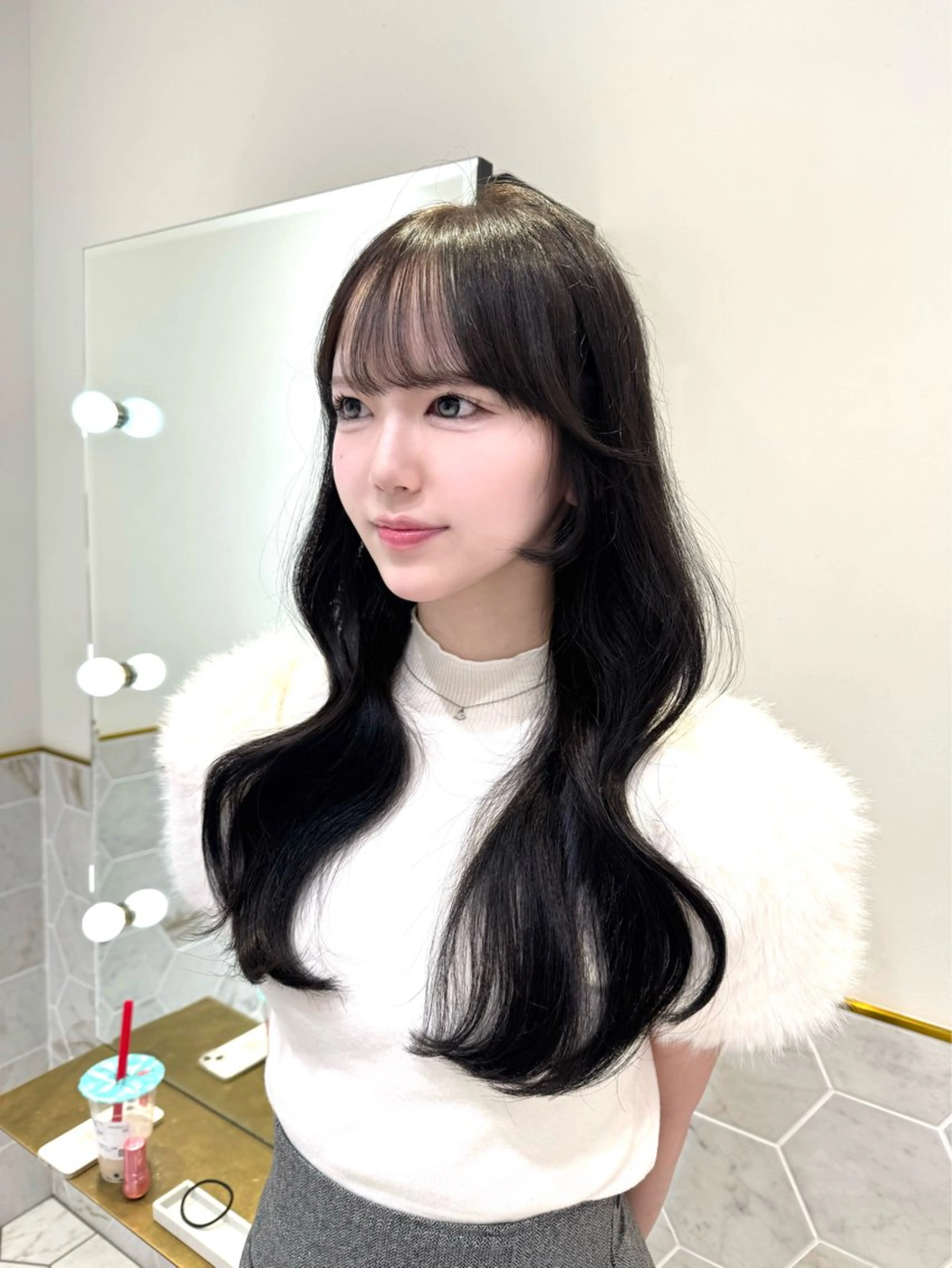 ロング カラー ヘアカラー costes 今井芽依のヘアスタイル