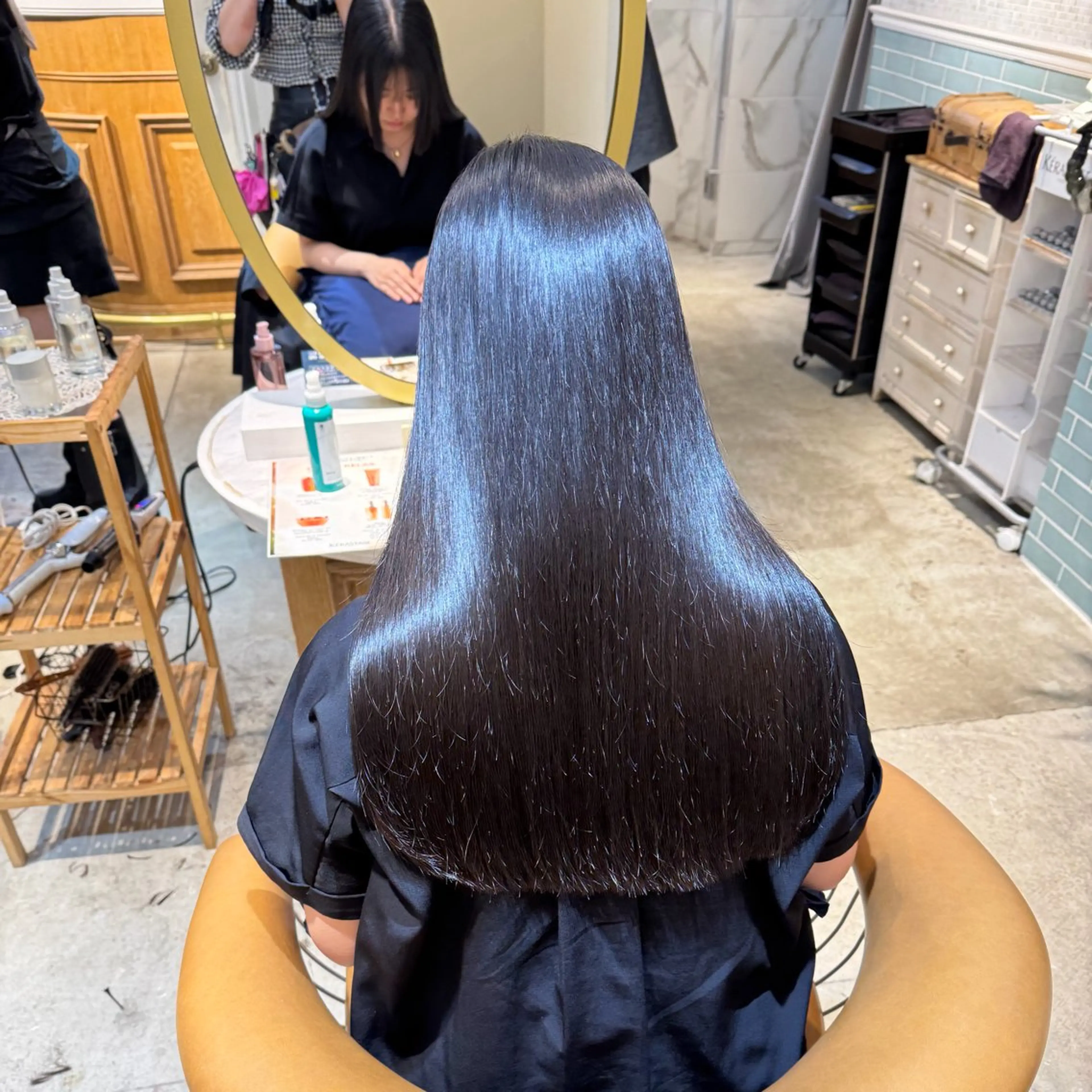 ロング 髪質改善 縮毛矯正 ヘアカラー トリートメント 髪質改善/ボブ /韓国/erikoのヘアスタイル