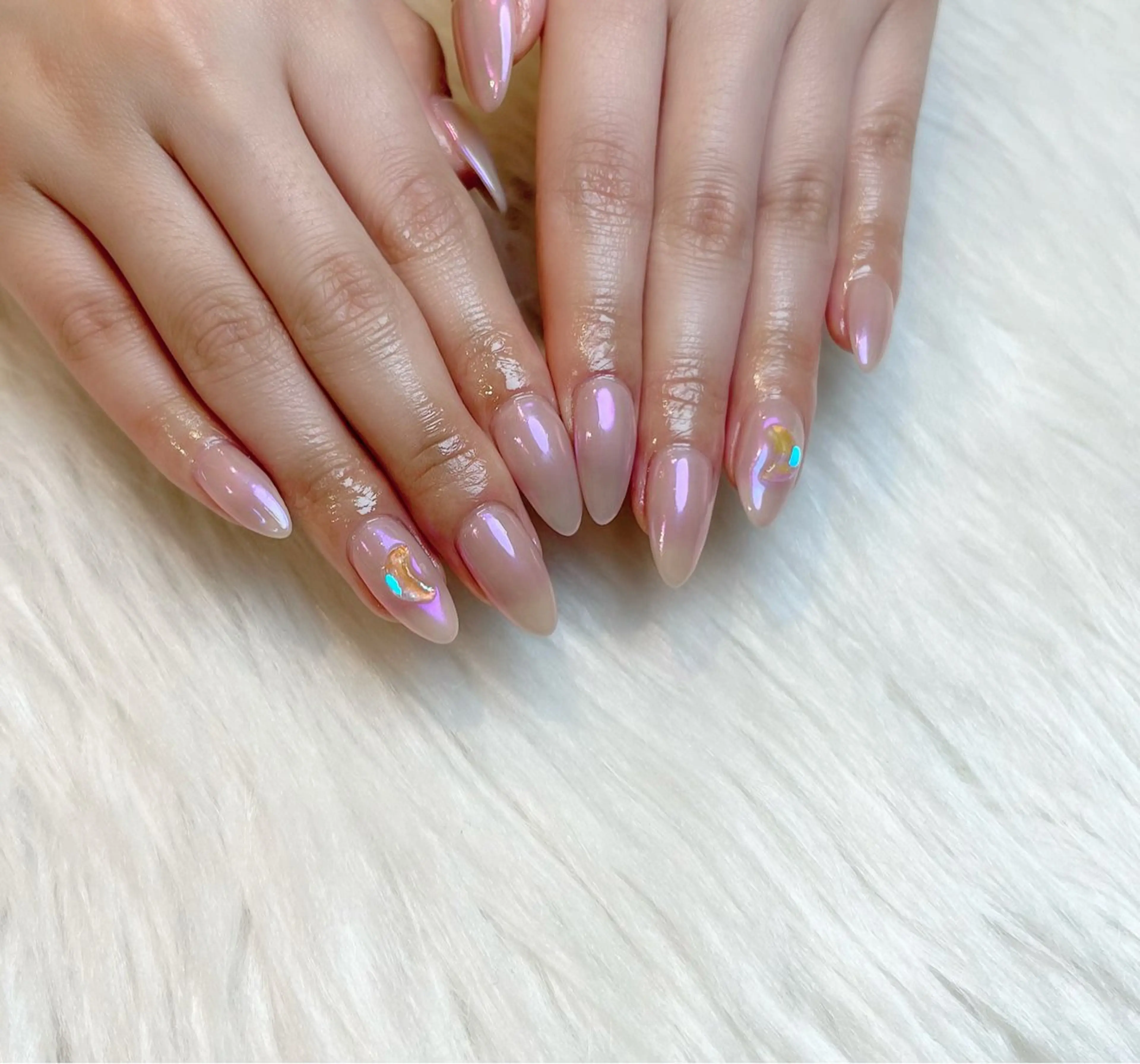 ネイル オーロラネイル Lino+ ネイル&よもぎ蒸しのネイルデザイン