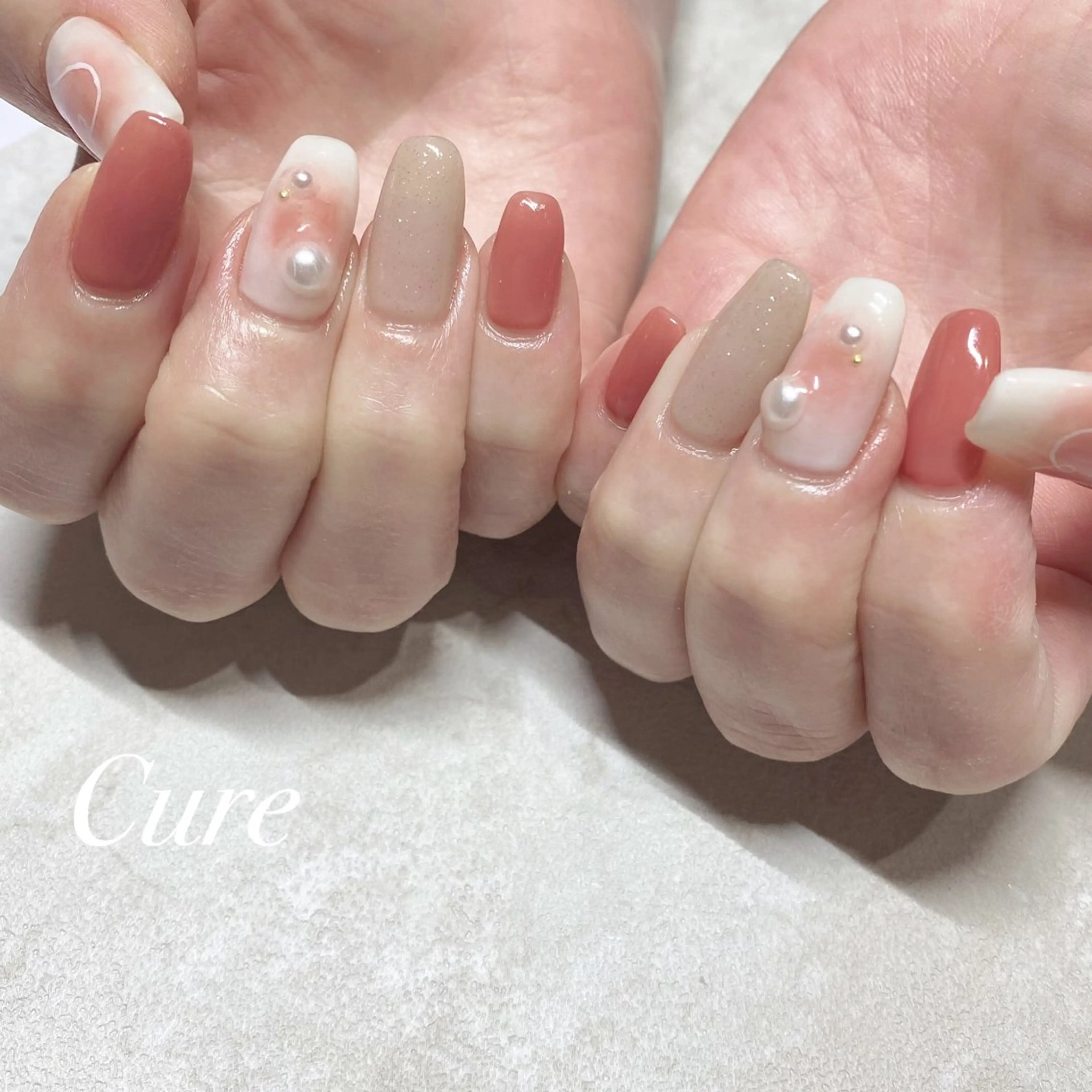 ネイル Nail&まつげエクステSalon Cure所属・岡本 奈央子のネイルデザイン