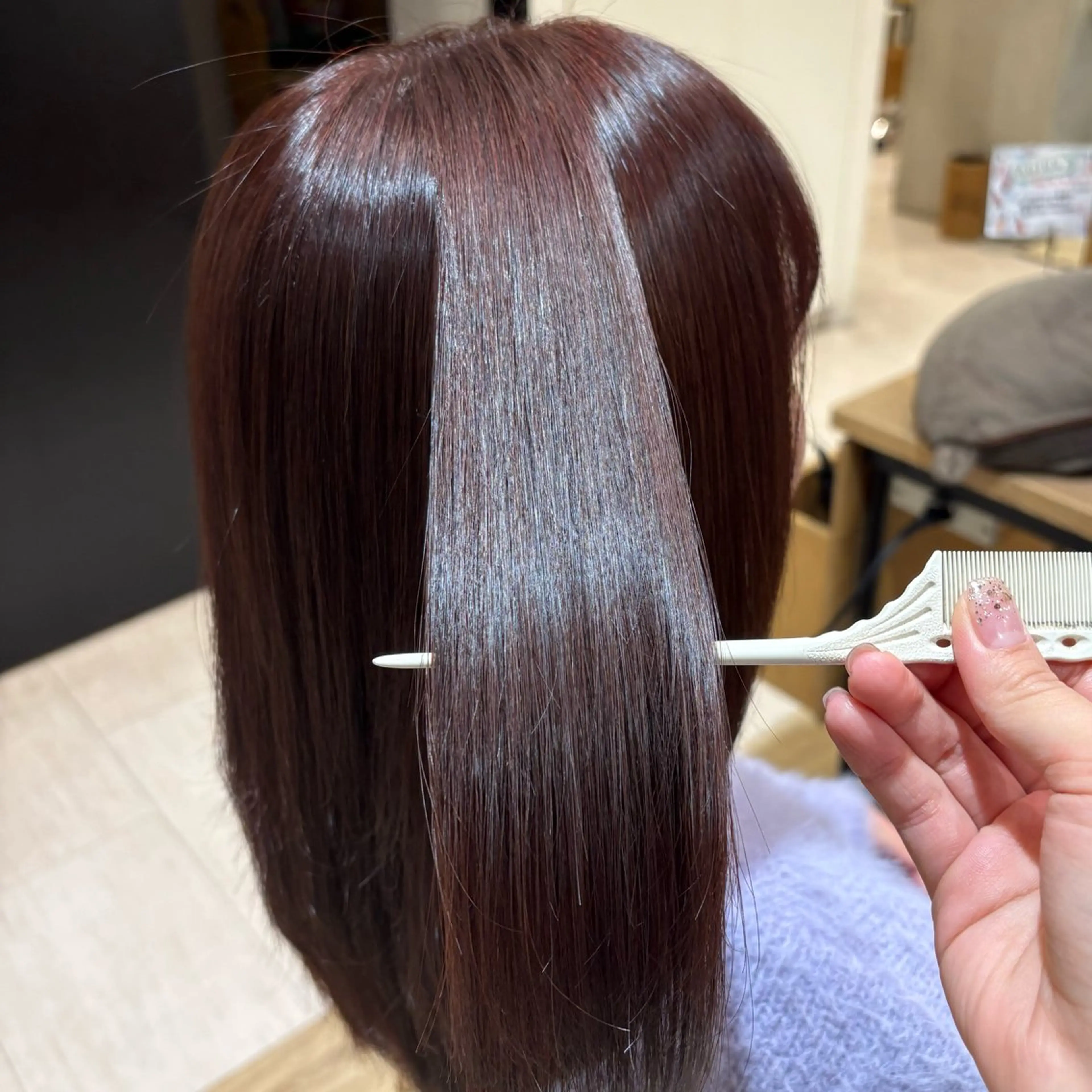 ミディアム 髪質改善 太田 鈴佳のヘアスタイル