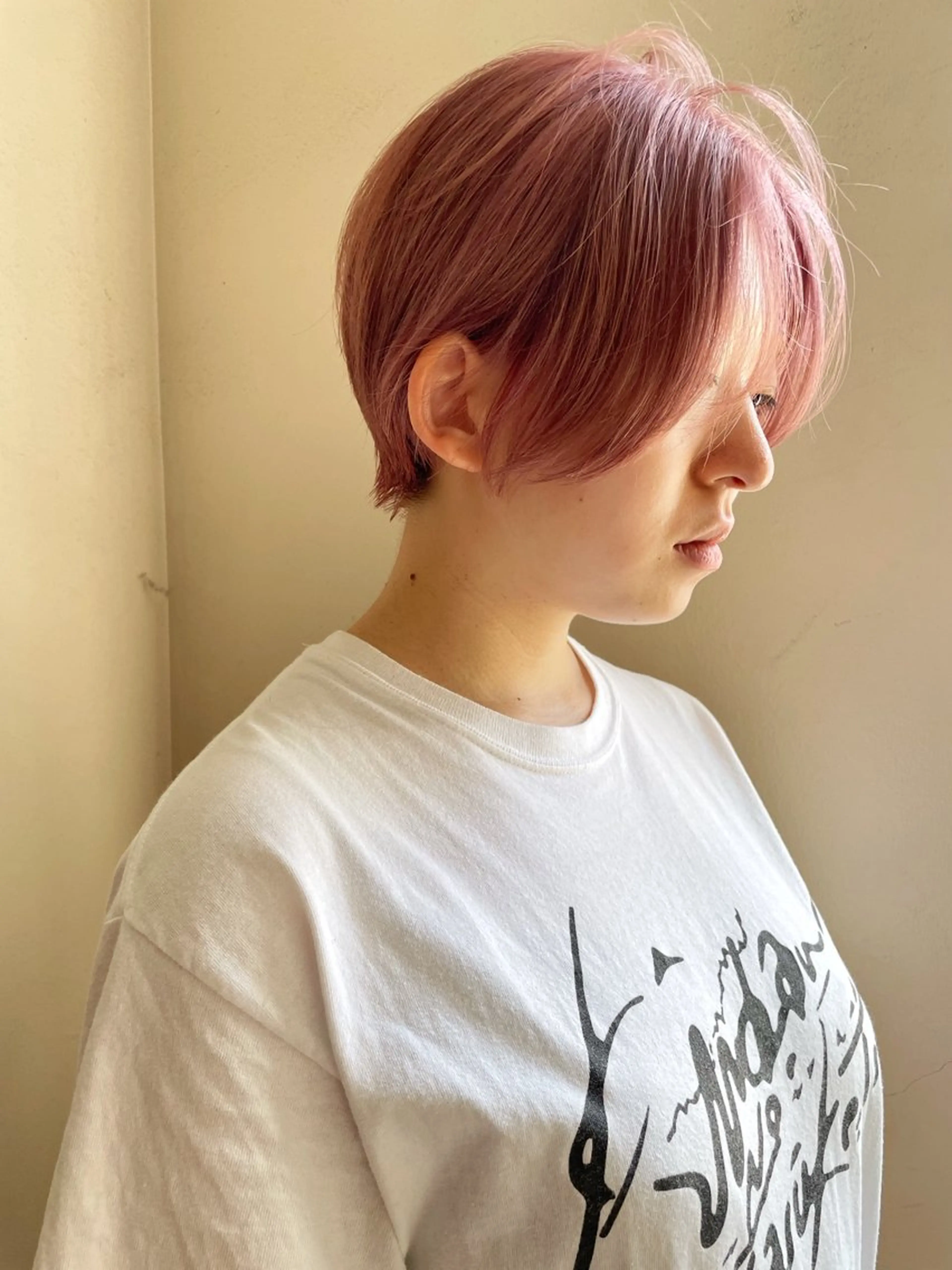 ショート カラー ヘアアレンジ カット ヘアカラー トリートメント 丸山渉/パーマ エフェクトブリーチのヘアスタイル