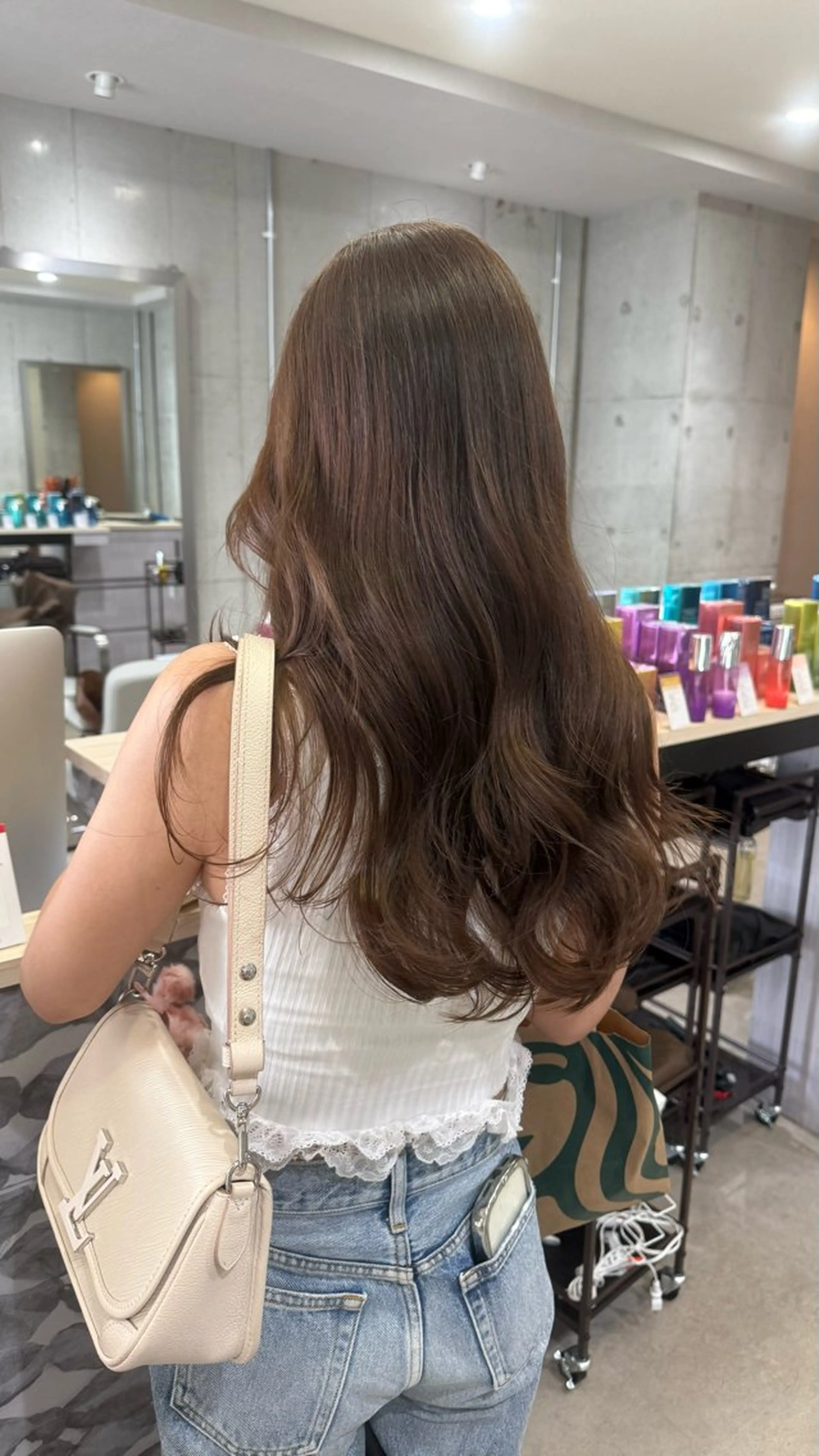 ロング ヘアカラー トリートメント RUKA🩰透明感 寒色カラー/レイヤーのヘアスタイル