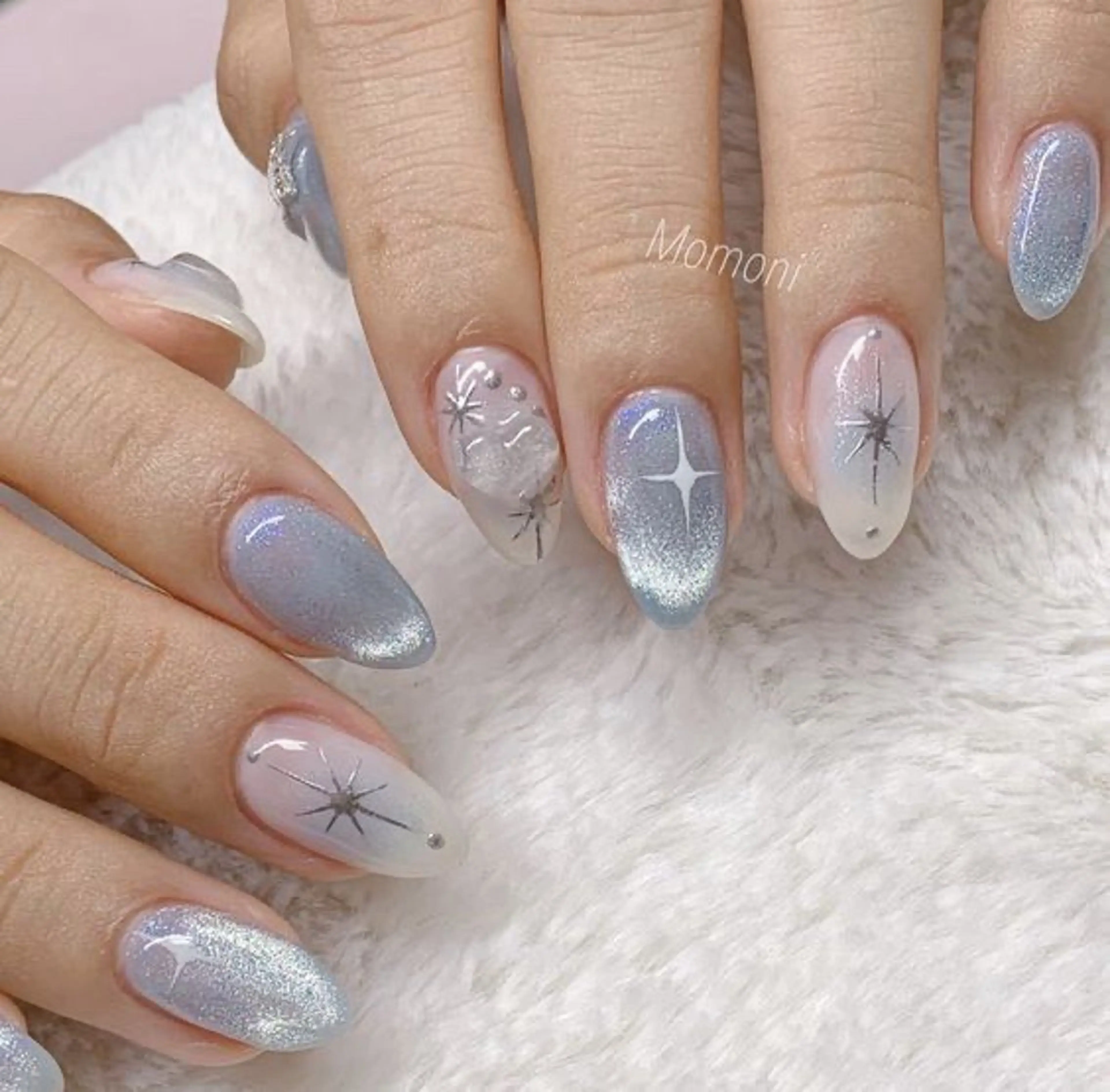 ネイル 韓国ネイル 持ち込み ニュアンスネイル ネイルチップ ハンドネイル Rose Ana.Chuoのネイルデザイン