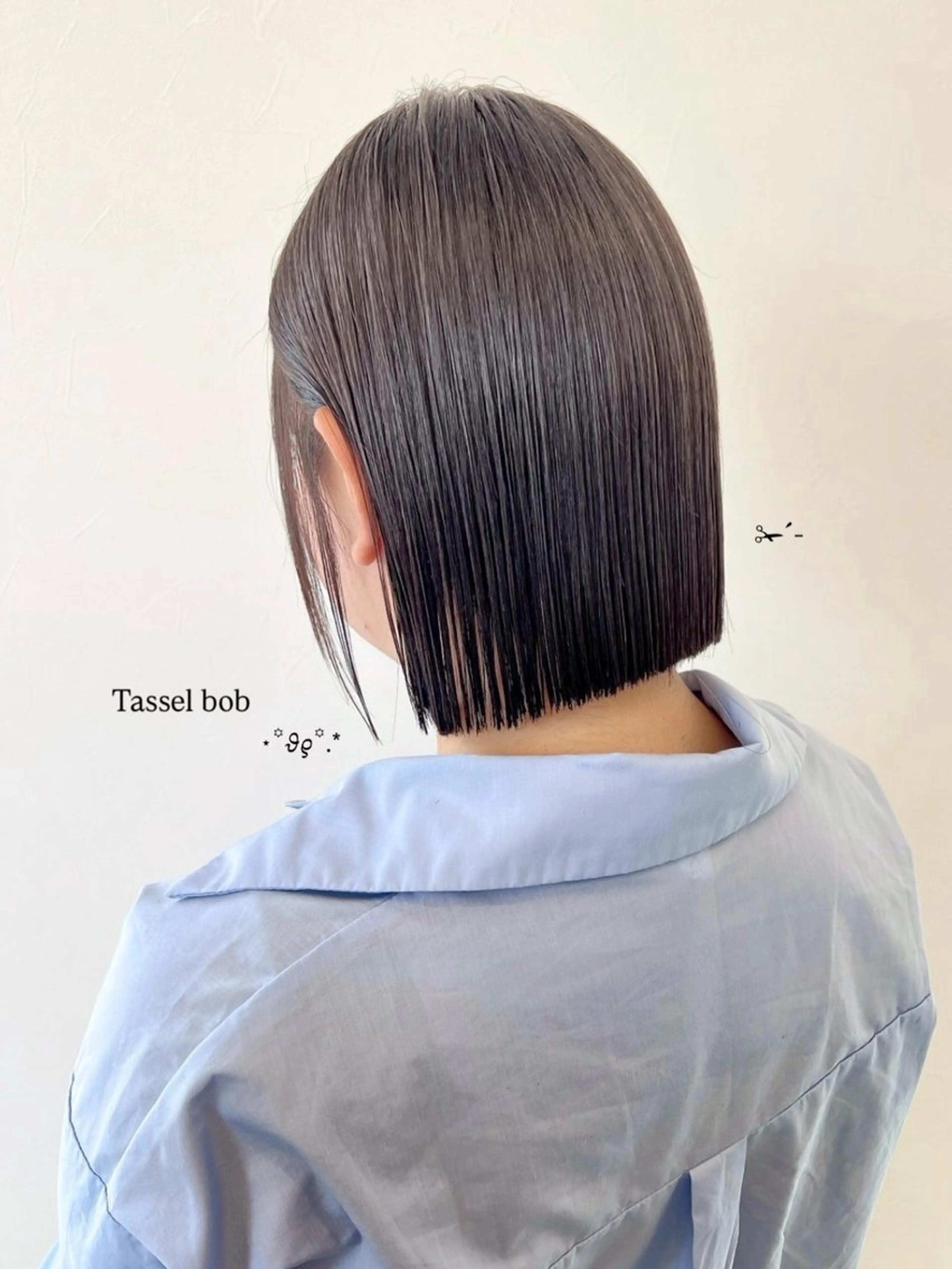 ショート ボブ 韓国風ヘア カット ヘッドスパ Louvre erikaのヘアスタイル