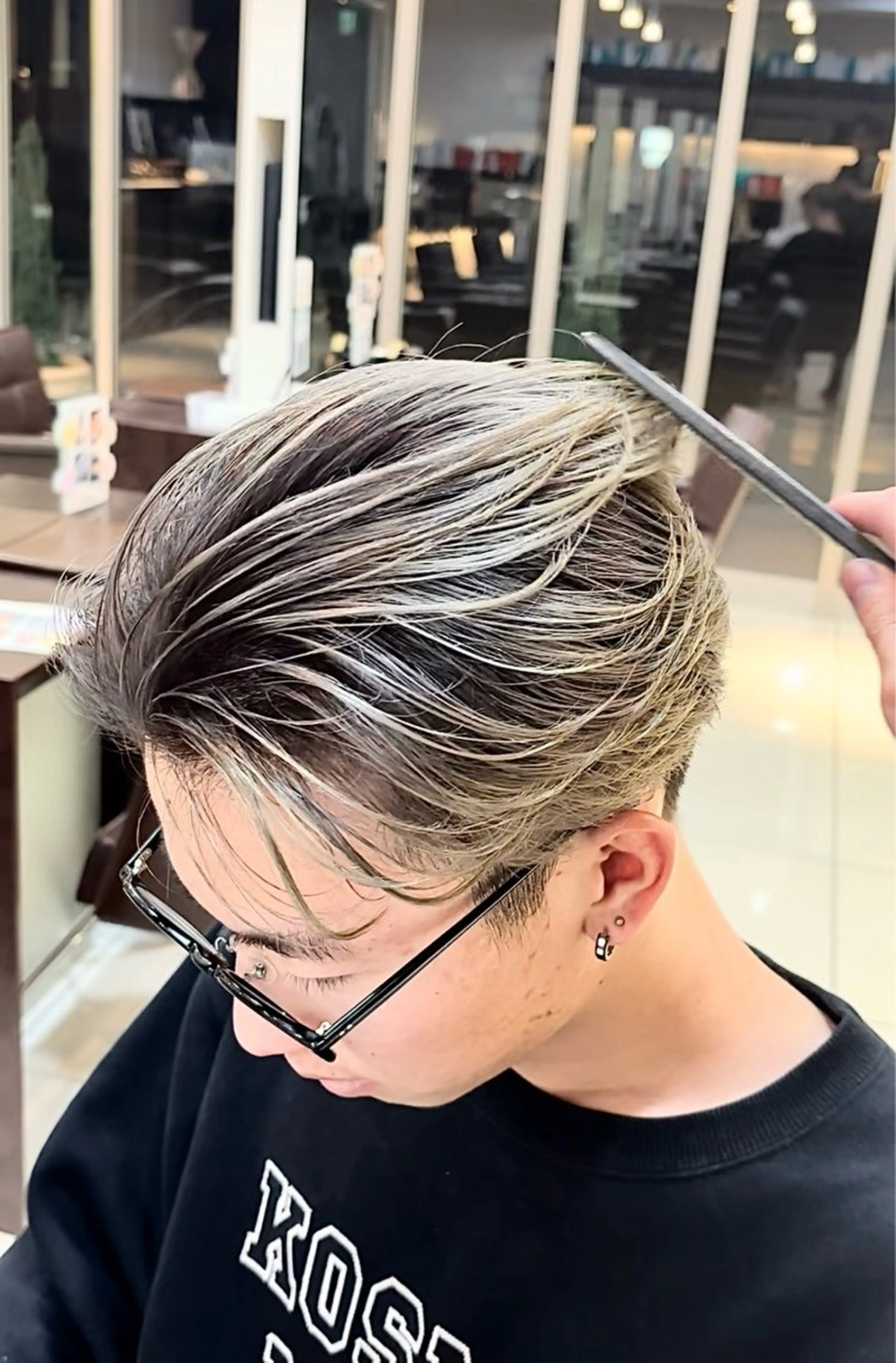 ショート メンズ カット ヘアカラー 静岡/草薙パーマ メンズバレイヤージュのヘアスタイル