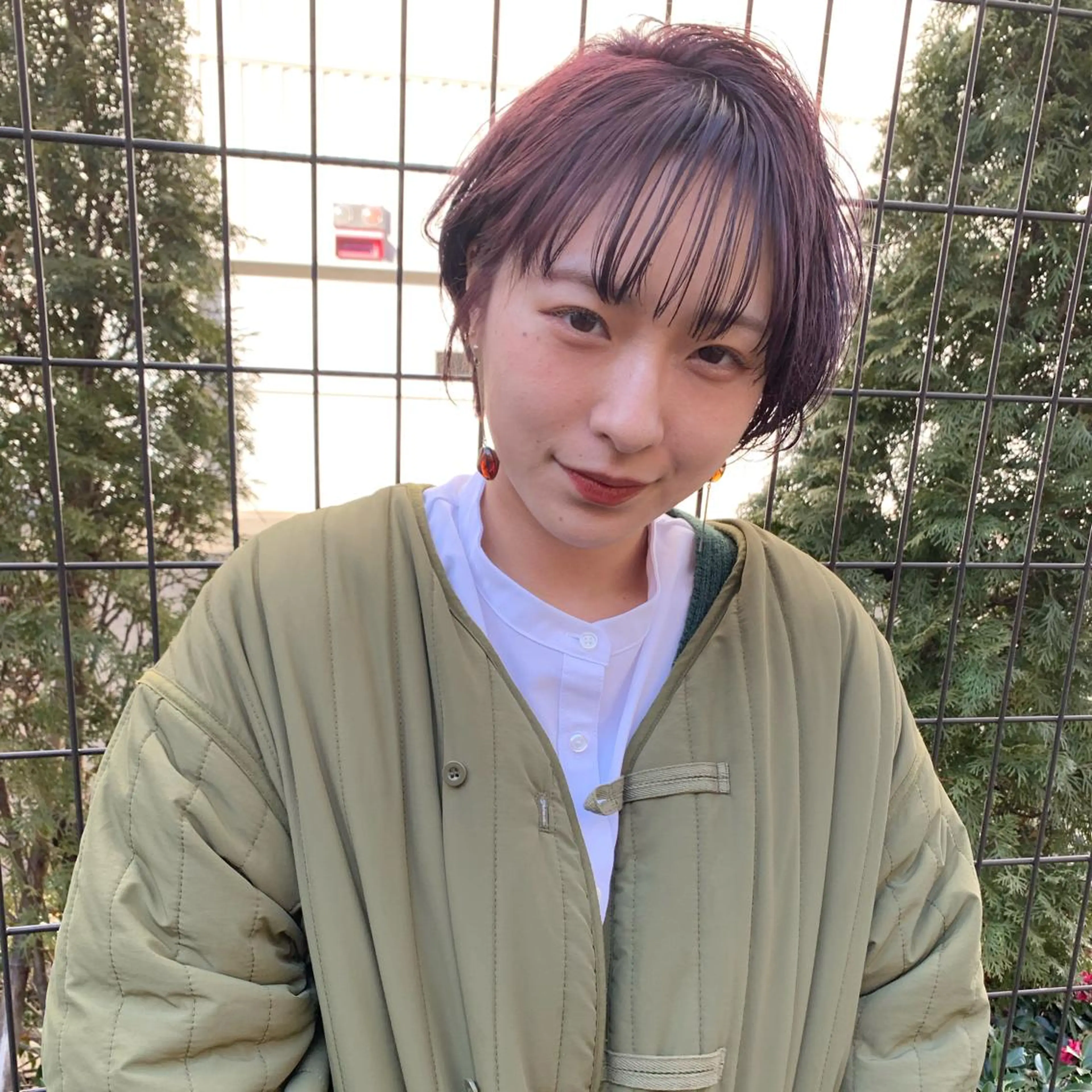 ショート カラー ラベンダーカラー ラベンダーピンク ピンクカラー ショートヘア yoshi (高橋福博)のヘアスタイル
