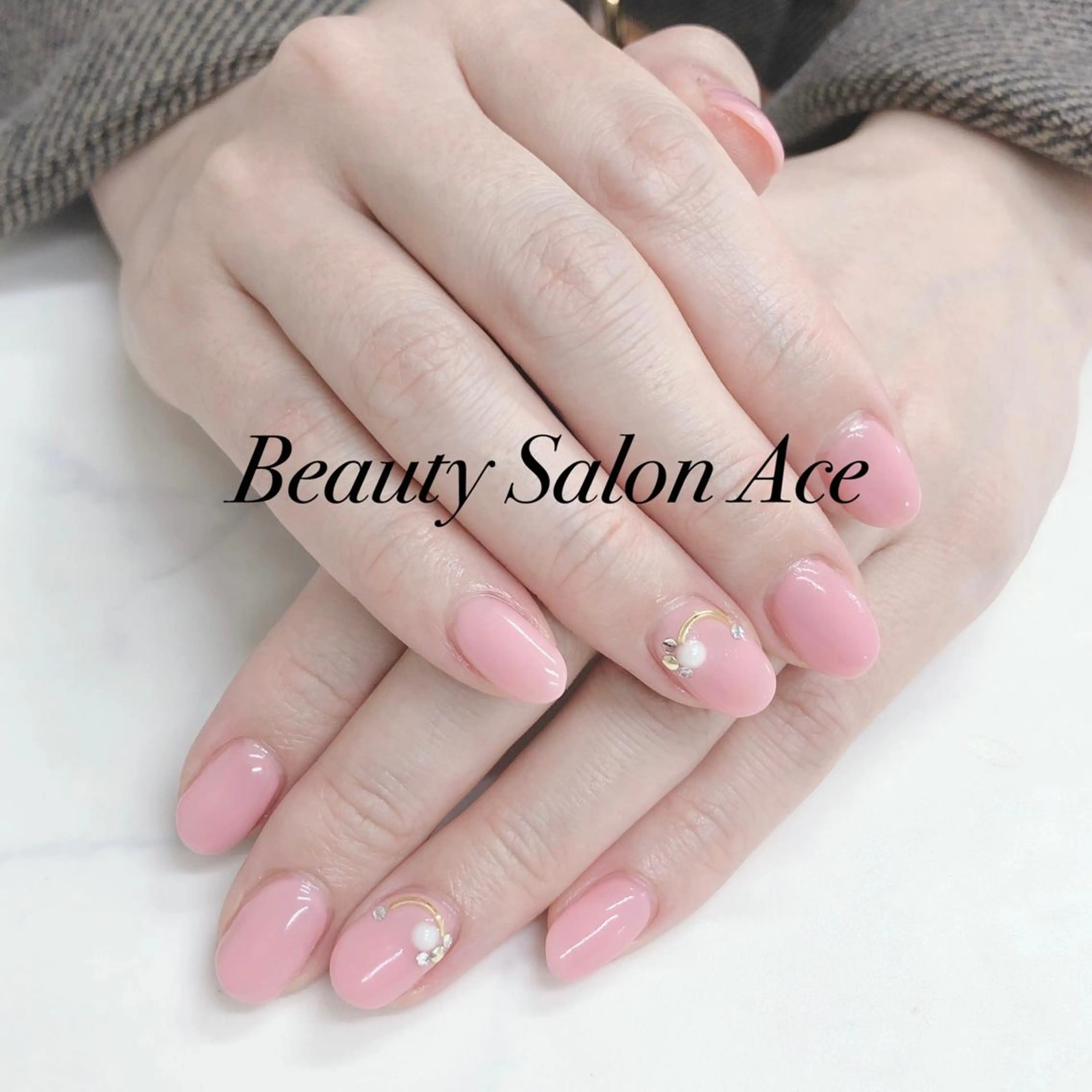 ネイル メンズネイル 春ネイル ハンドネイル ハンドケア Beauty Salon Ace（ネイルサロン　エース）所属・池袋フィルイン Ace♡長さだしのネイルデザイン