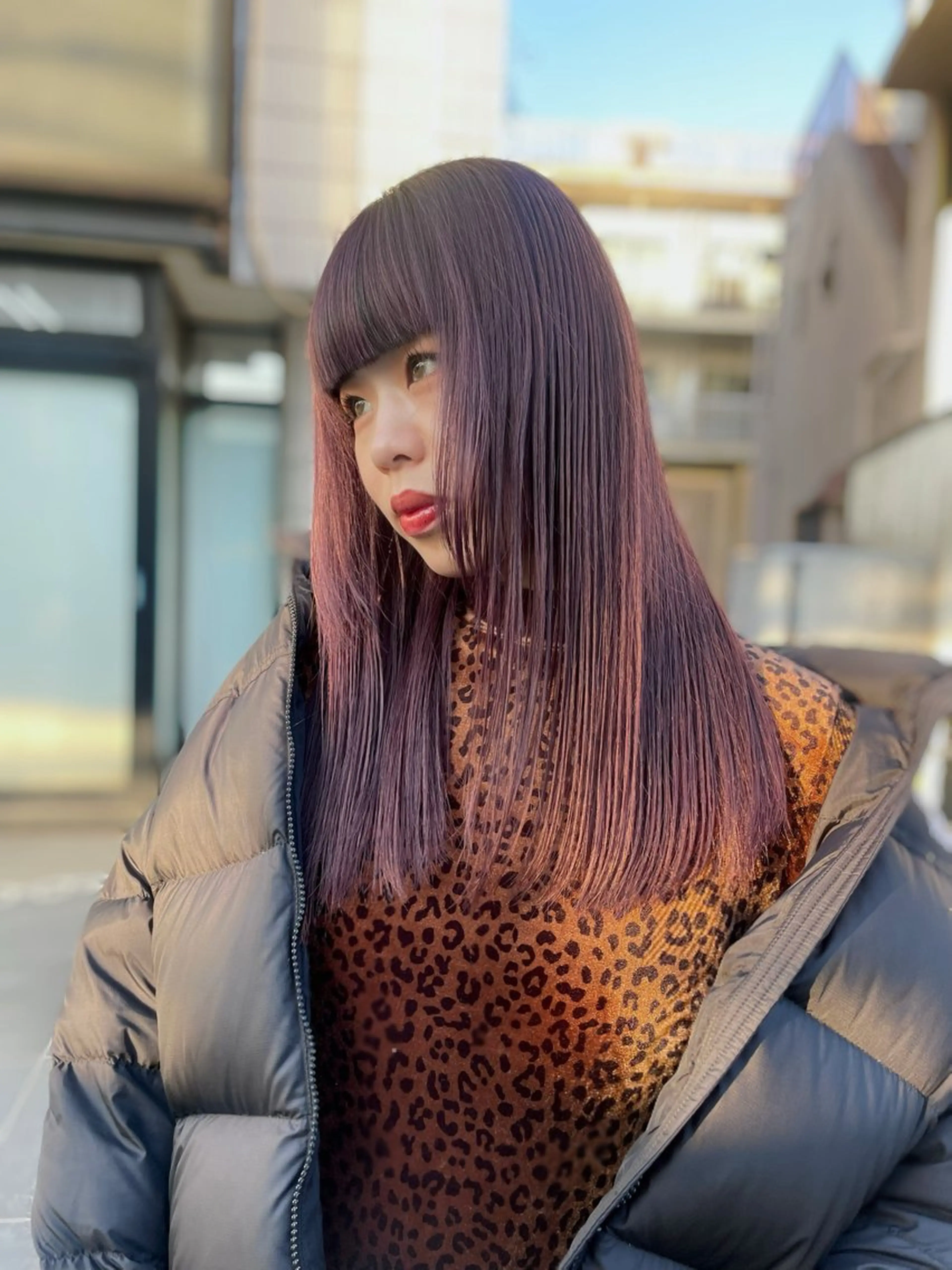 セミロング カラー レイヤー/透明感 カラー/Tamakiのヘアスタイル