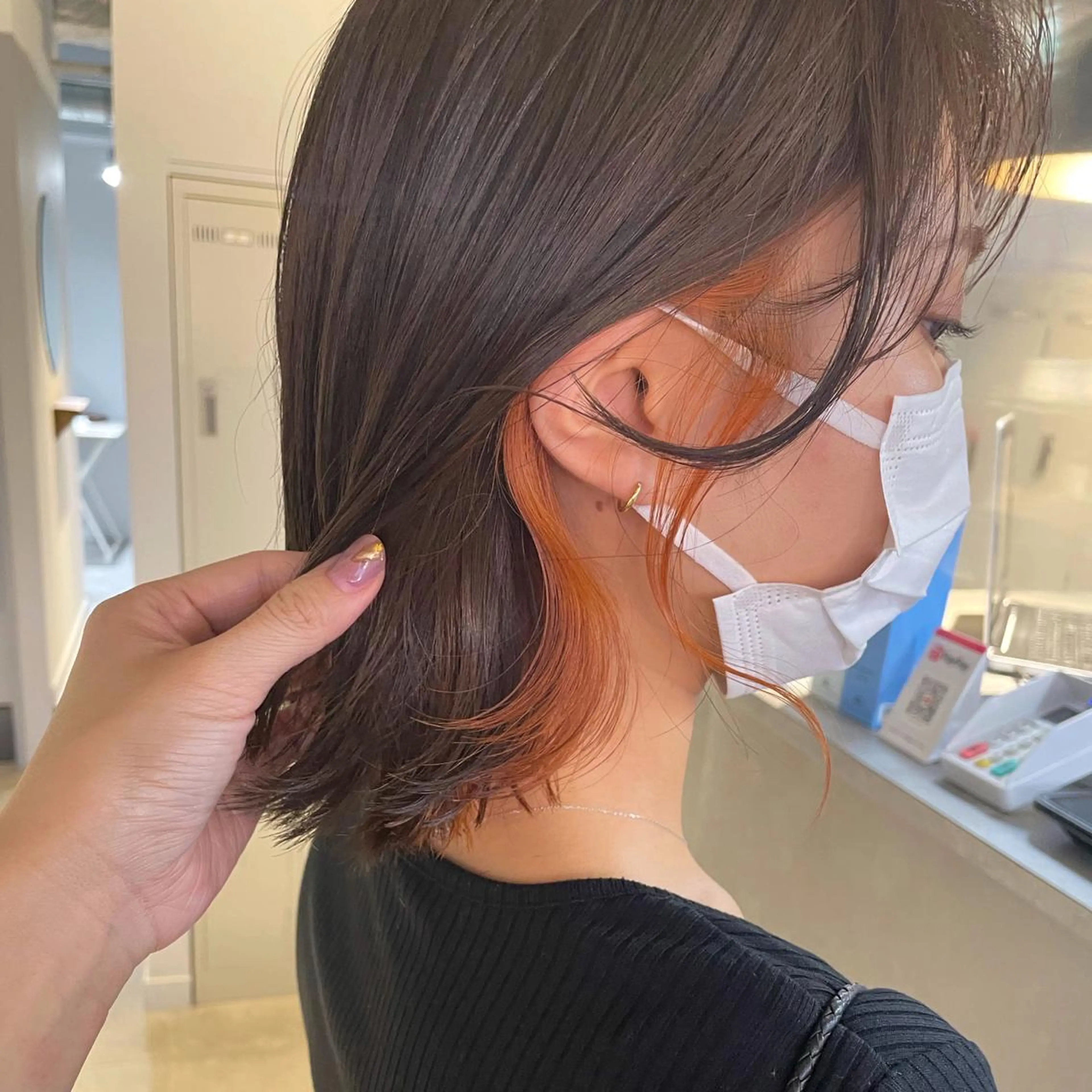 ショート カラー カット ヘアカラー トリートメント レイヤー/髪質改善カ ラ-🤍津田奈々美‎のヘアスタイル