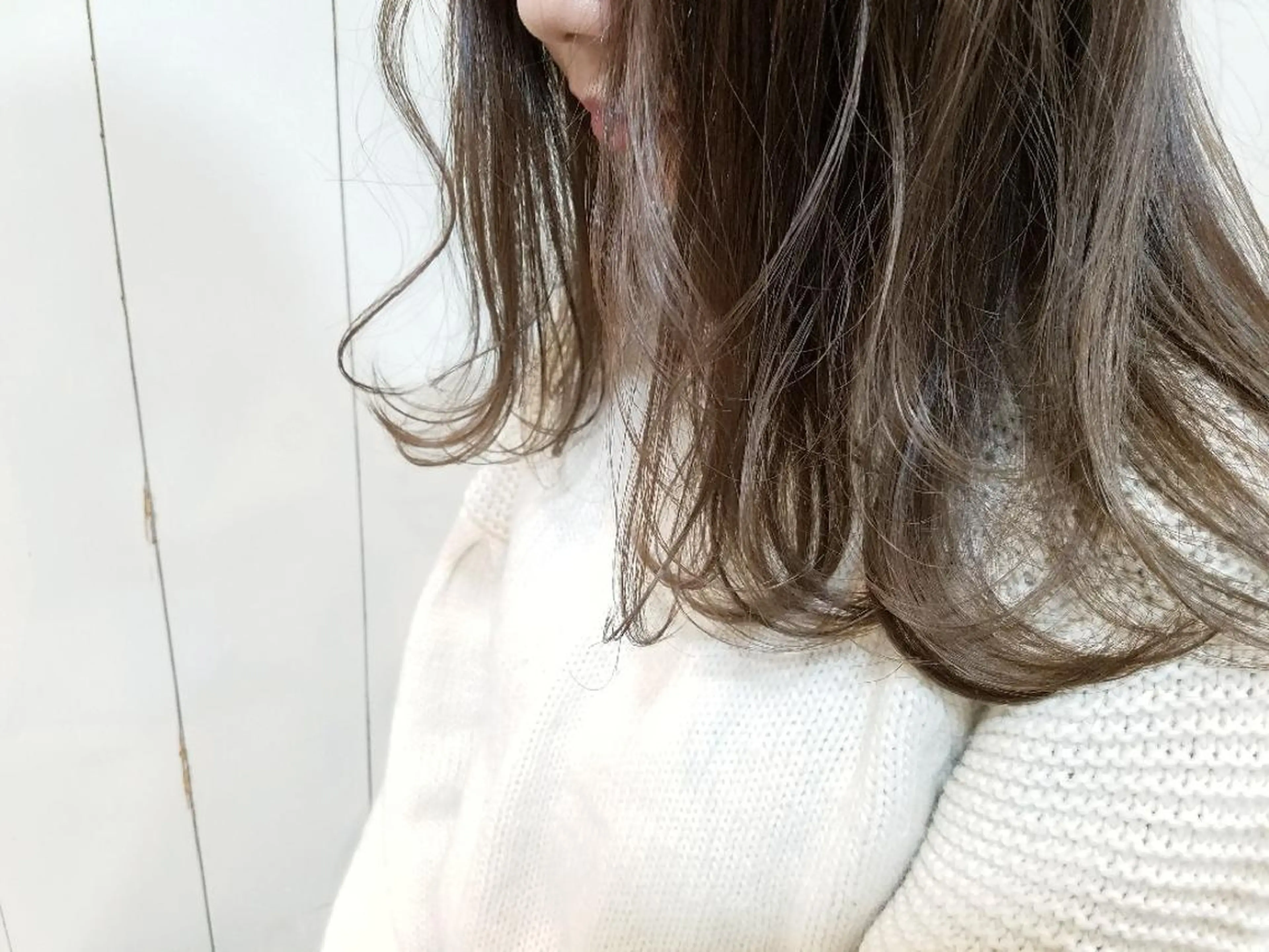 ミディアム カラー ブラウンカラー ショコラブラウン ウルフ、ボブ美容師 今井のヘアスタイル