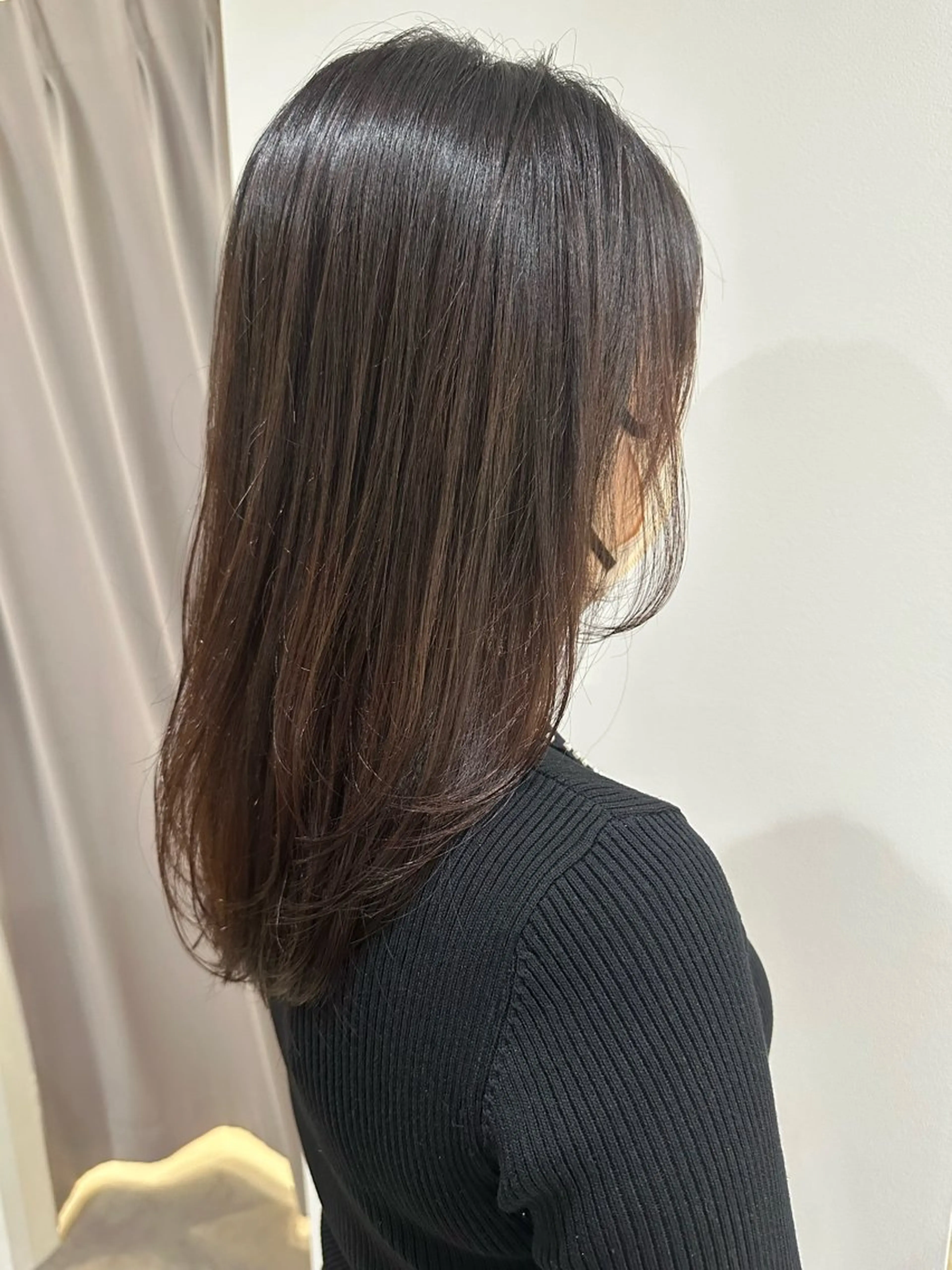 ミディアム カット アンニュイヘア/ 顔周りカット/眞弓萌のヘアスタイル