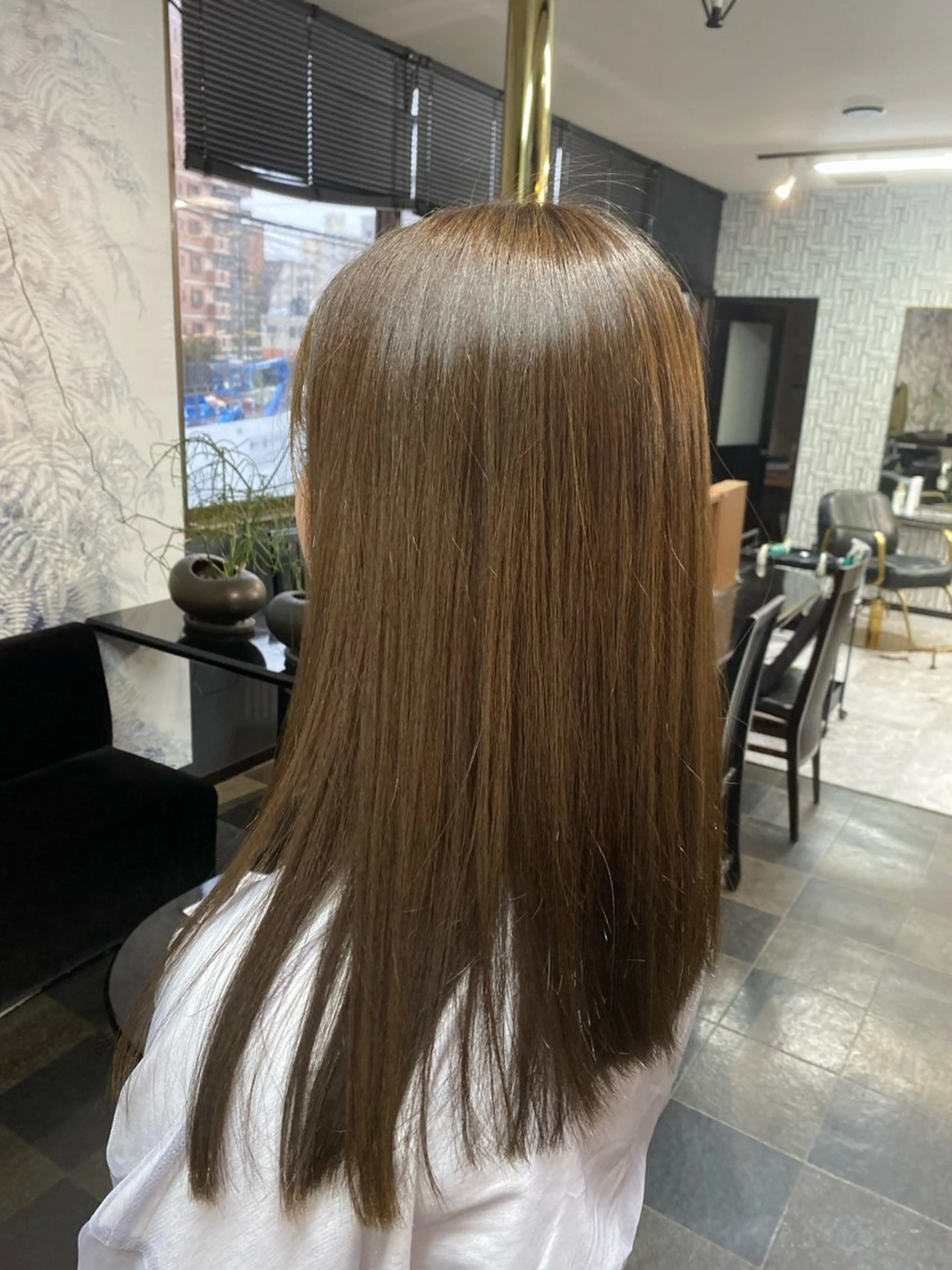 ロング ヘアカラー 池田 亮雅のヘアスタイル