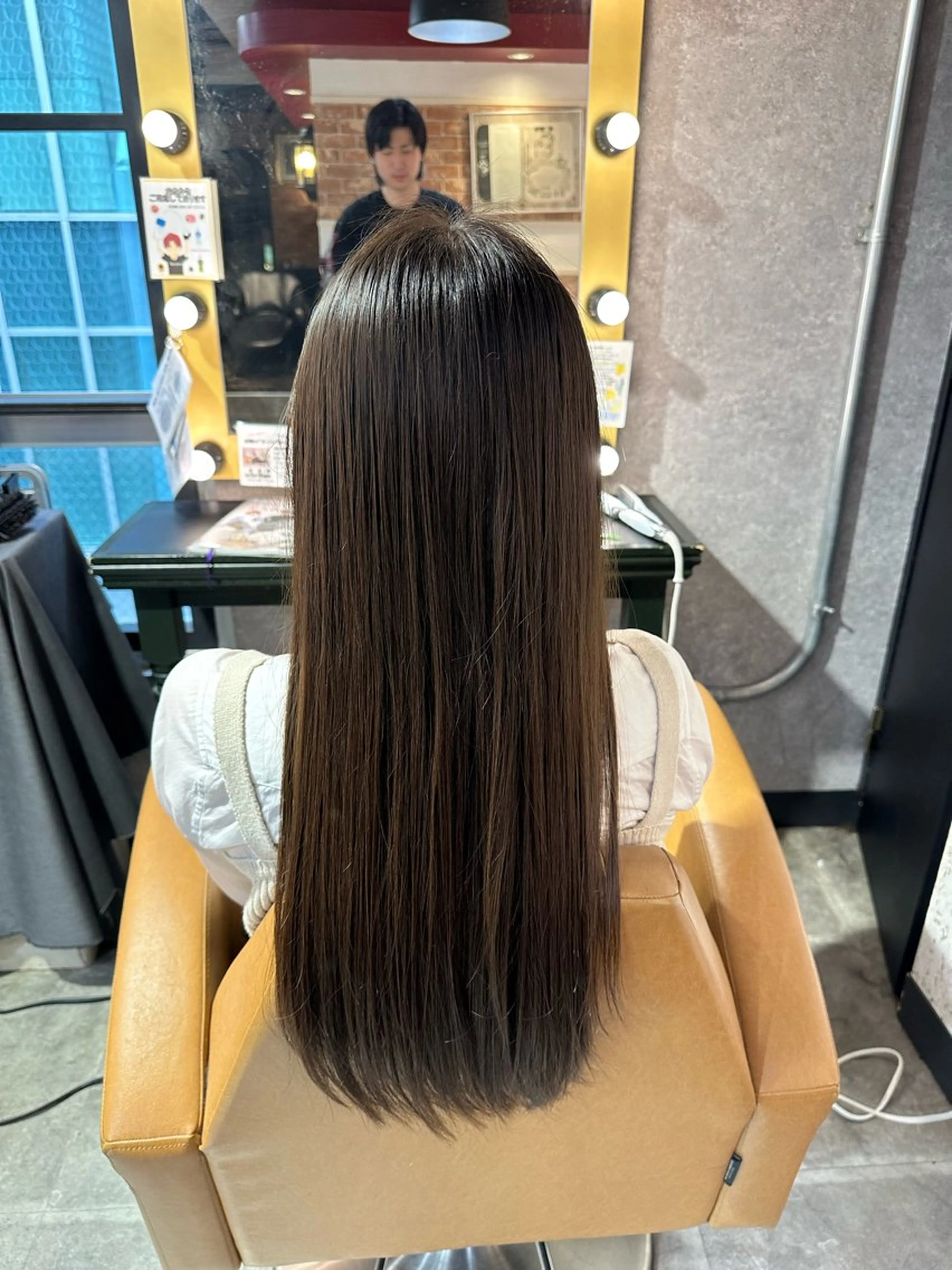ロング パーマ 縮毛矯正 Lond rouge所属・💚銀座/ミディアム /美髪矯正/芦川💚のヘアスタイル