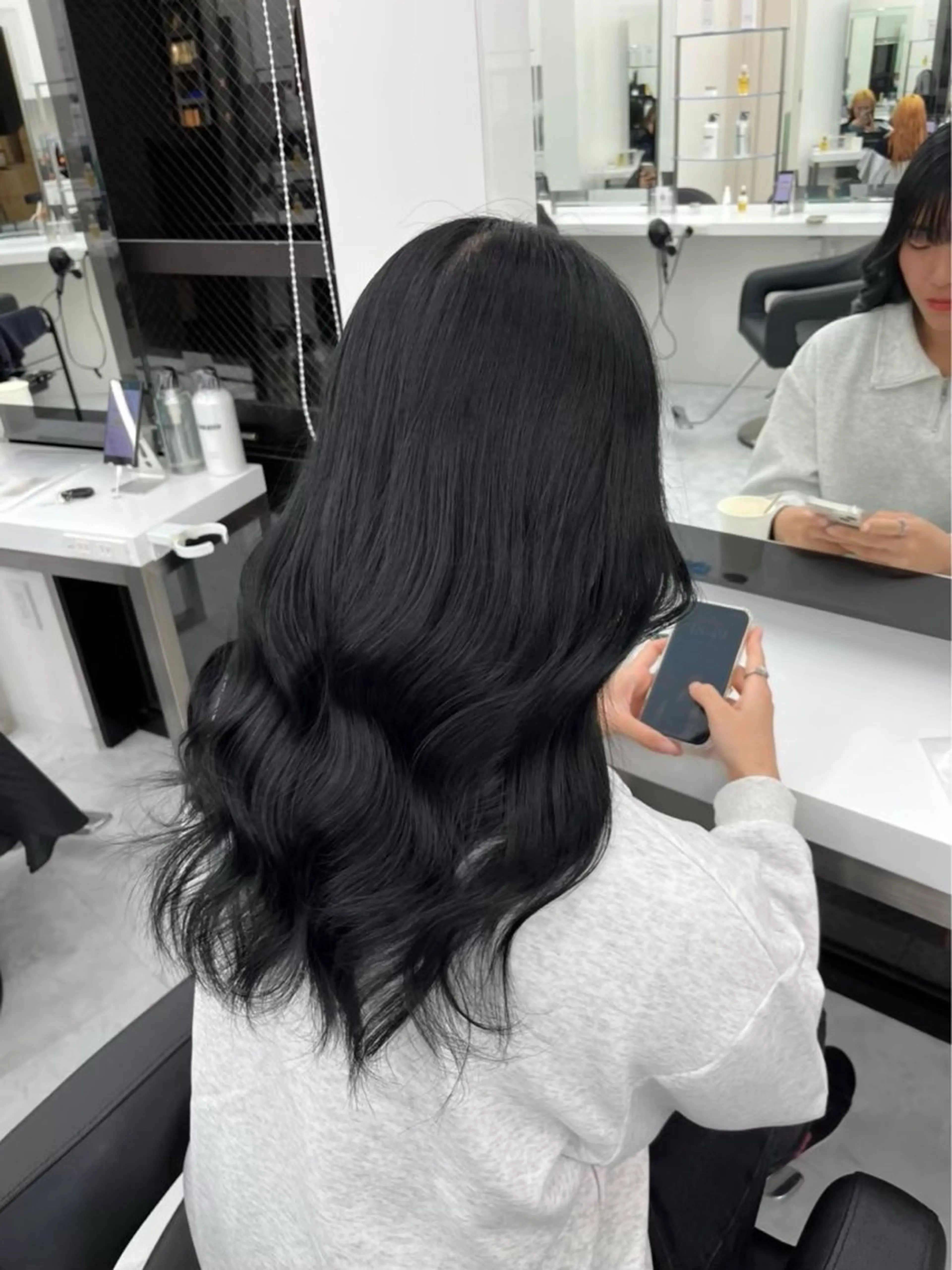 ロング カラー ヘアカラー トリートメント mina/暖色カラー 🥀韓国カット🥀のヘアスタイル