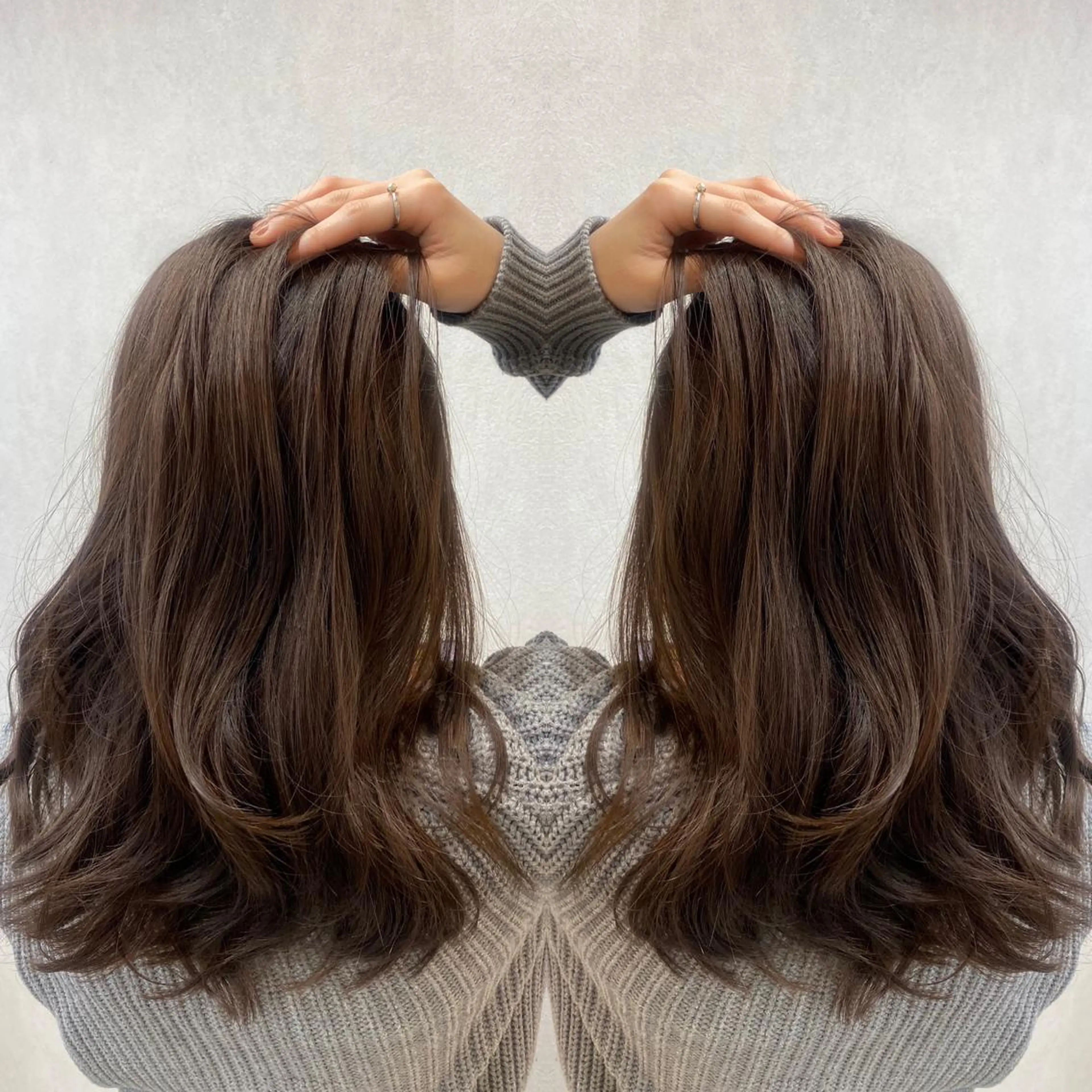 ロング カラー カット トリートメント tocca 💜石田愛結💜のヘアスタイル