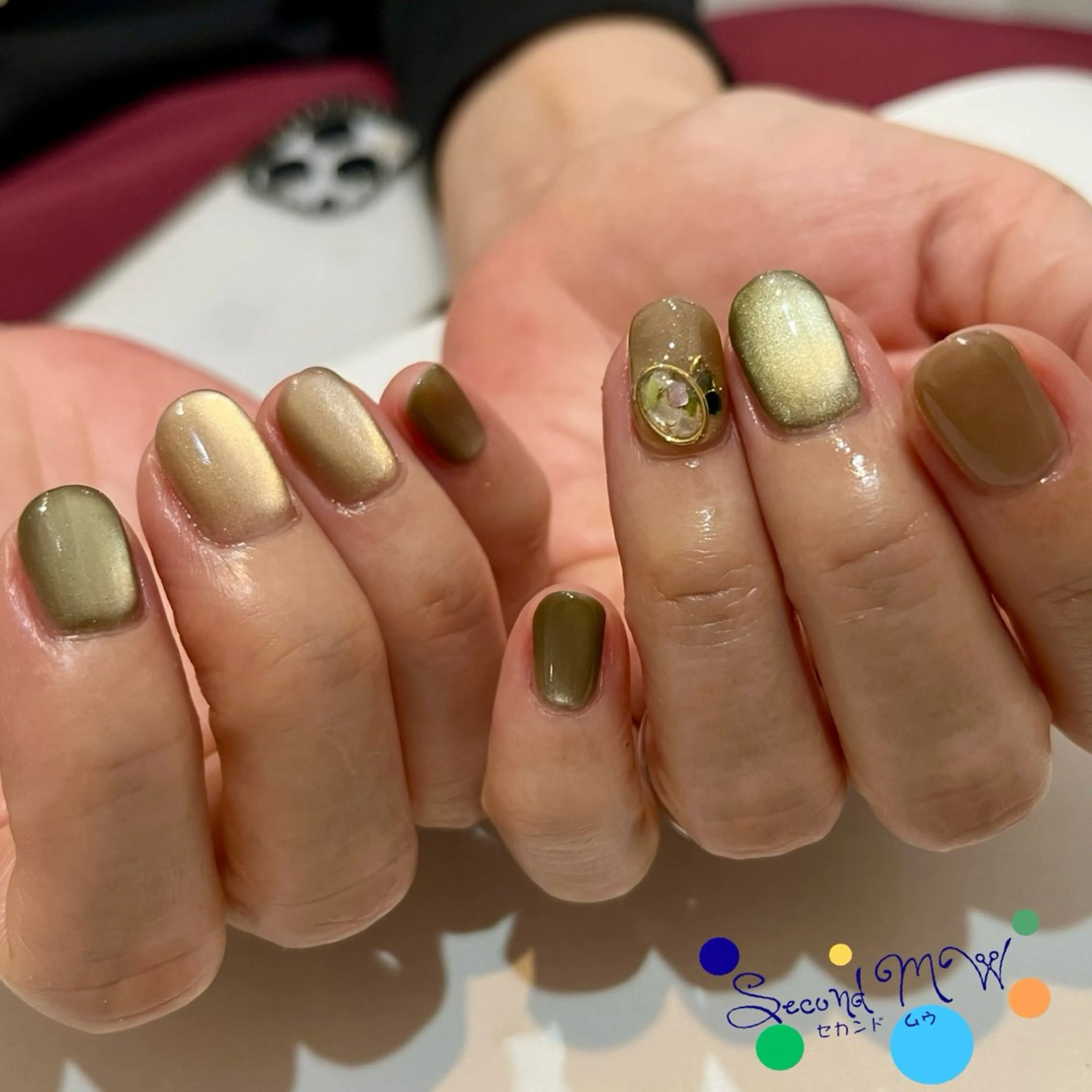 ネイル アートネイル マグネットネイル ハンドネイル Second   MW所属・SecondMW _nail 　川連のネイルデザイン