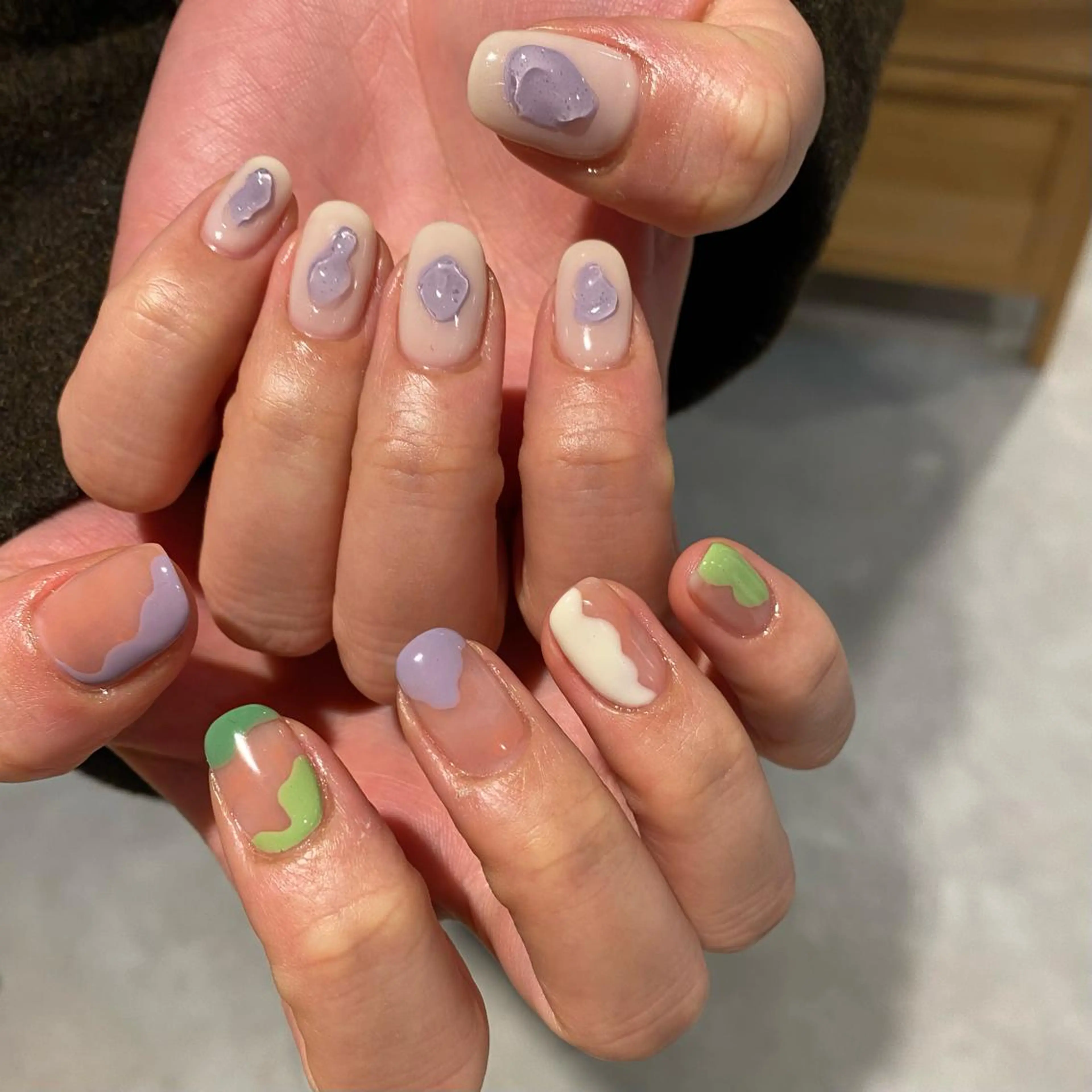 ネイル ニュアンスネイル ハンドネイル RINO AMANE nailのネイルデザイン