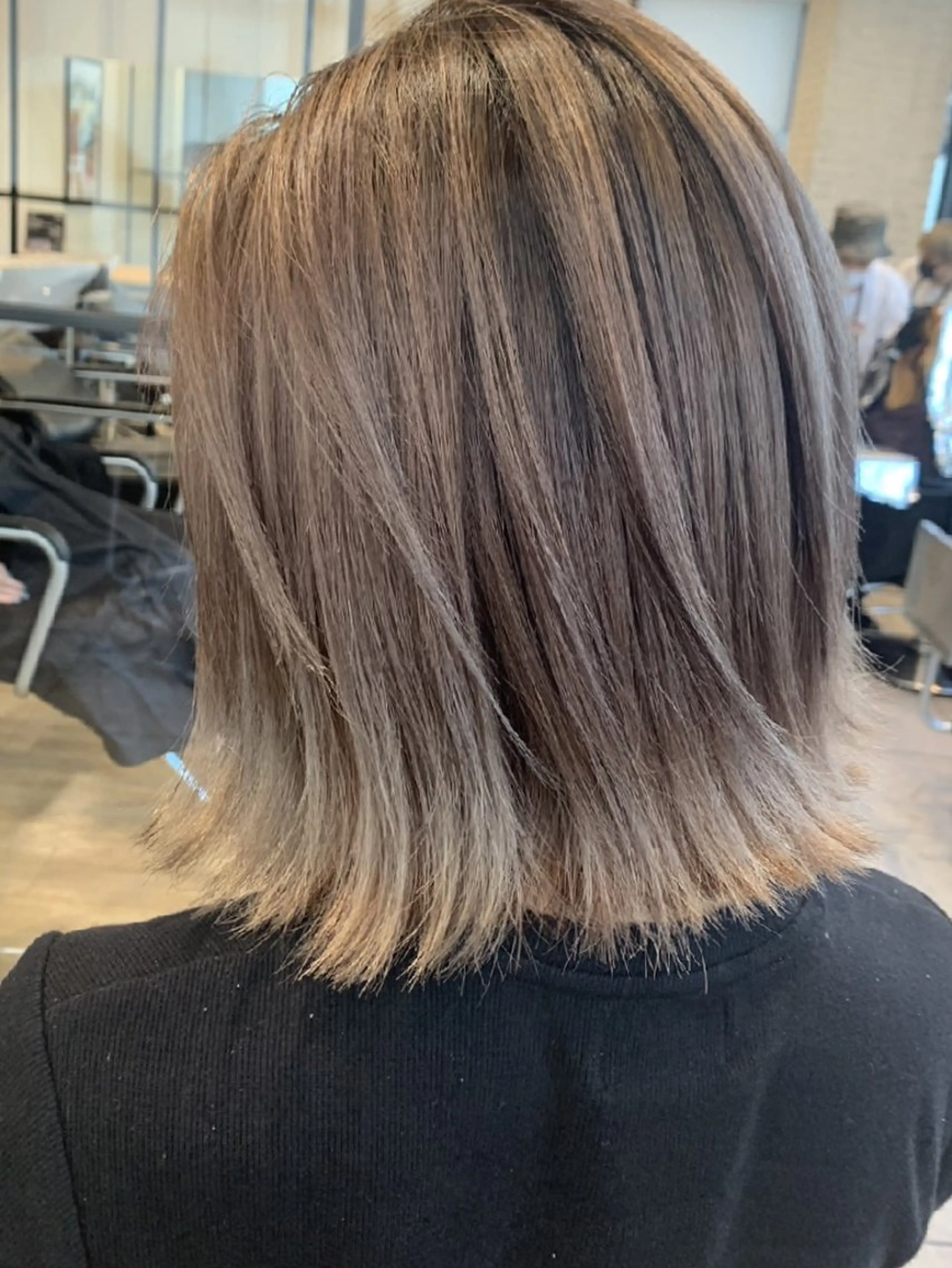 ショート カラー アッシュ ミルクティーアッシュ ヘアカラー 梅田/髪質改善カラー MASS COLORのヘアスタイル