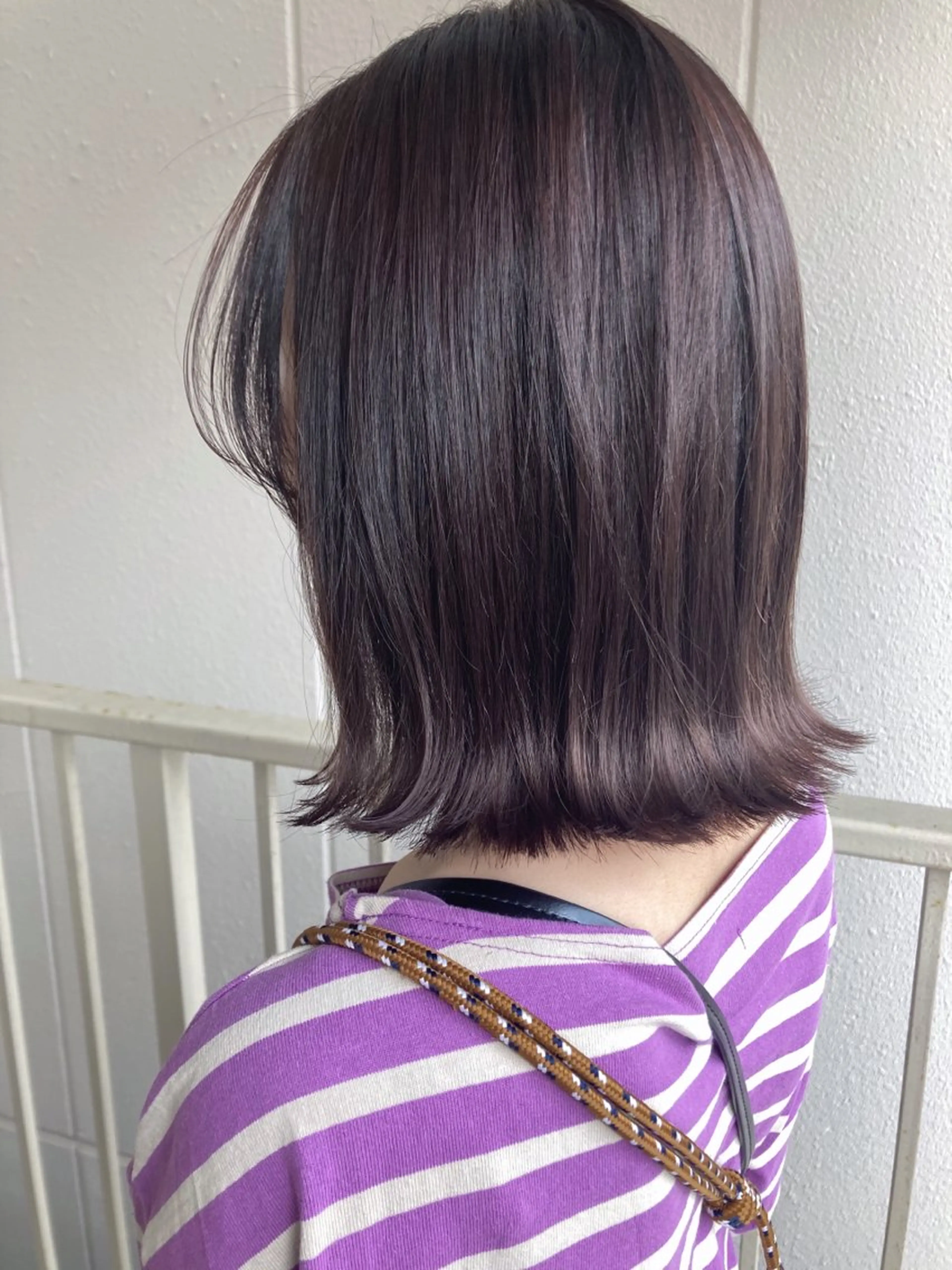 ミディアム ラベンダーブラウン roka ノゾミのヘアスタイル