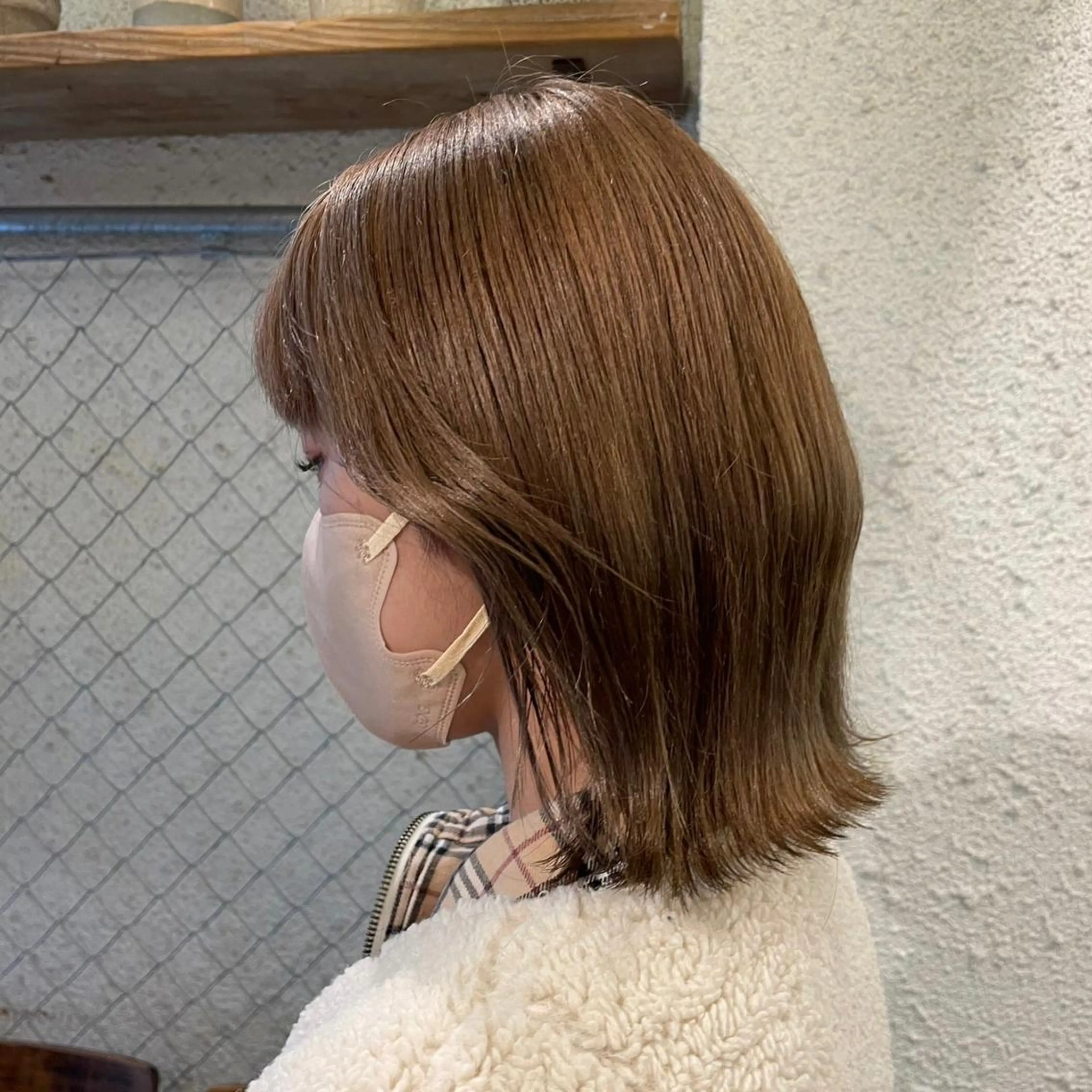 ミディアム カラー ヘアアレンジ カット ヘアカラー トリートメント ヘッドスパ ヘアセット 押切 響 のヘアスタイル